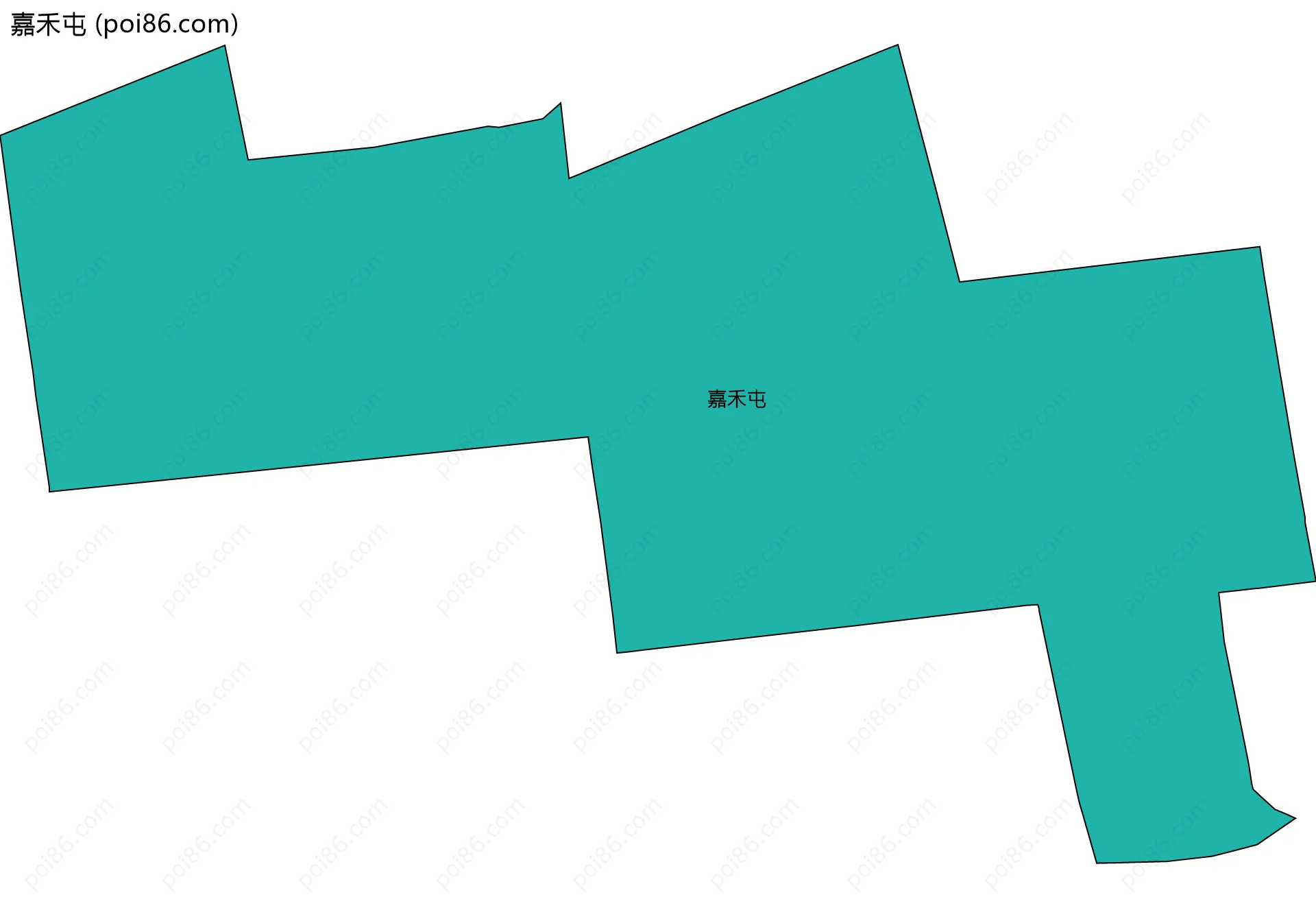 嘉禾屯边界地图