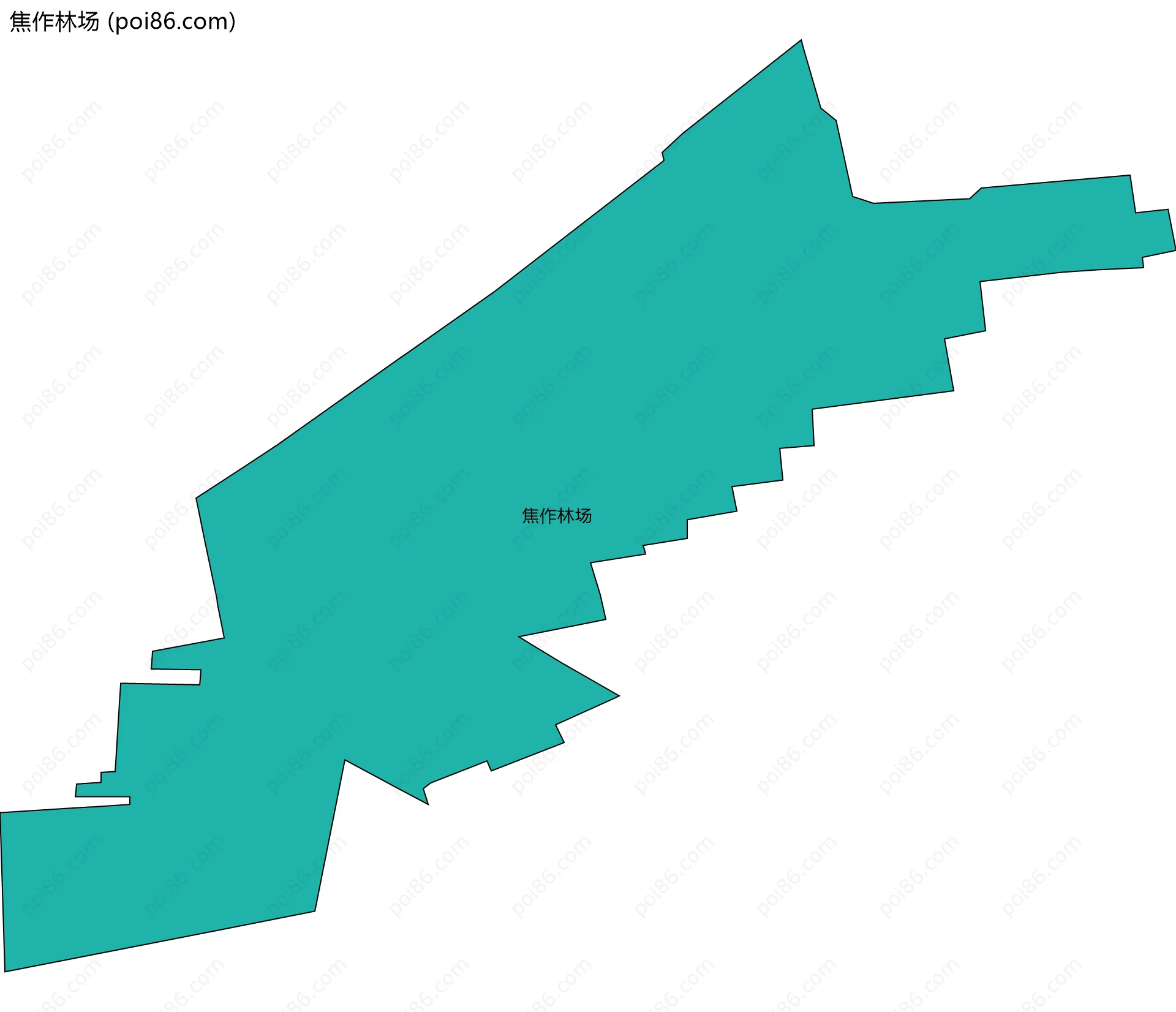 焦作林场边界地图