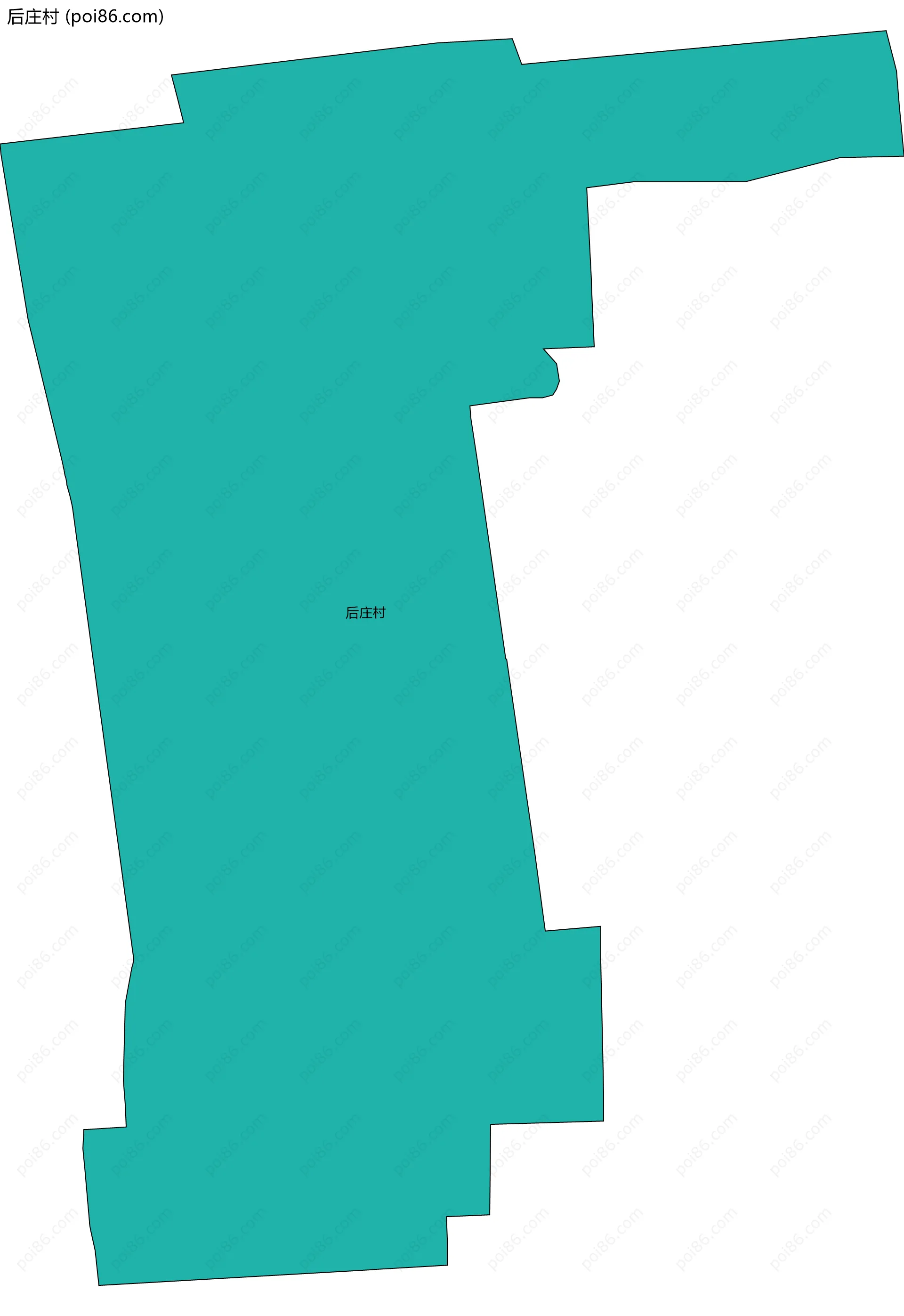 后庄村边界地图