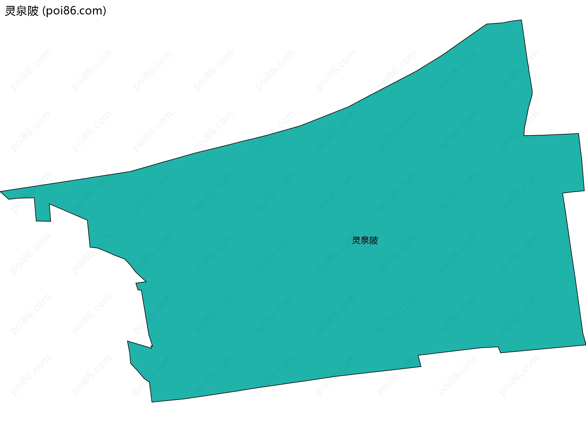 灵泉陂边界地图