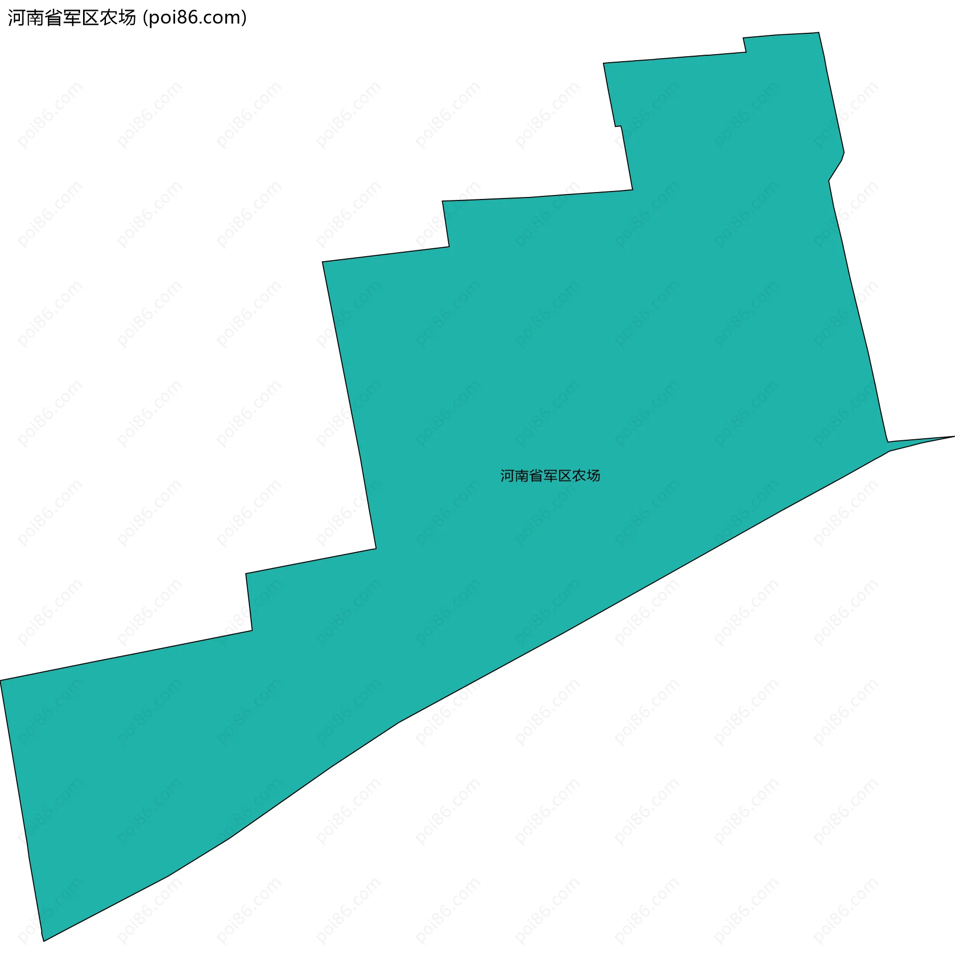 河南省军区农场边界地图