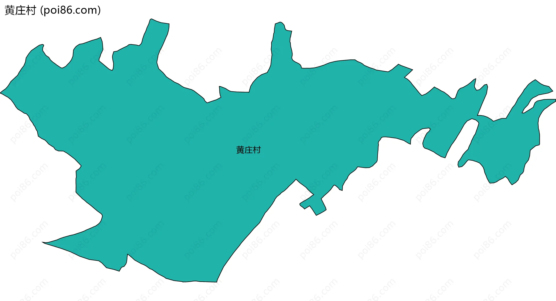 黄庄村边界地图