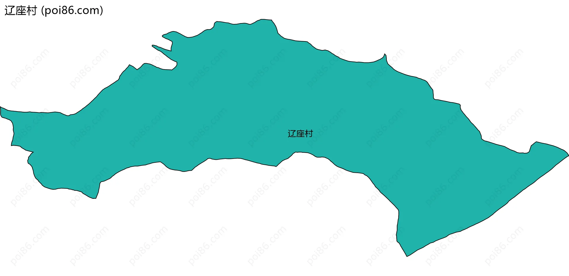 辽座村边界地图