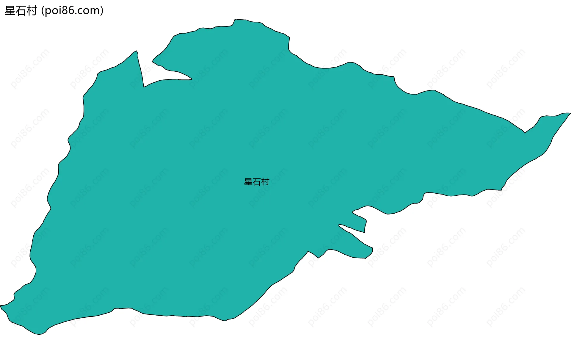 星石村边界地图
