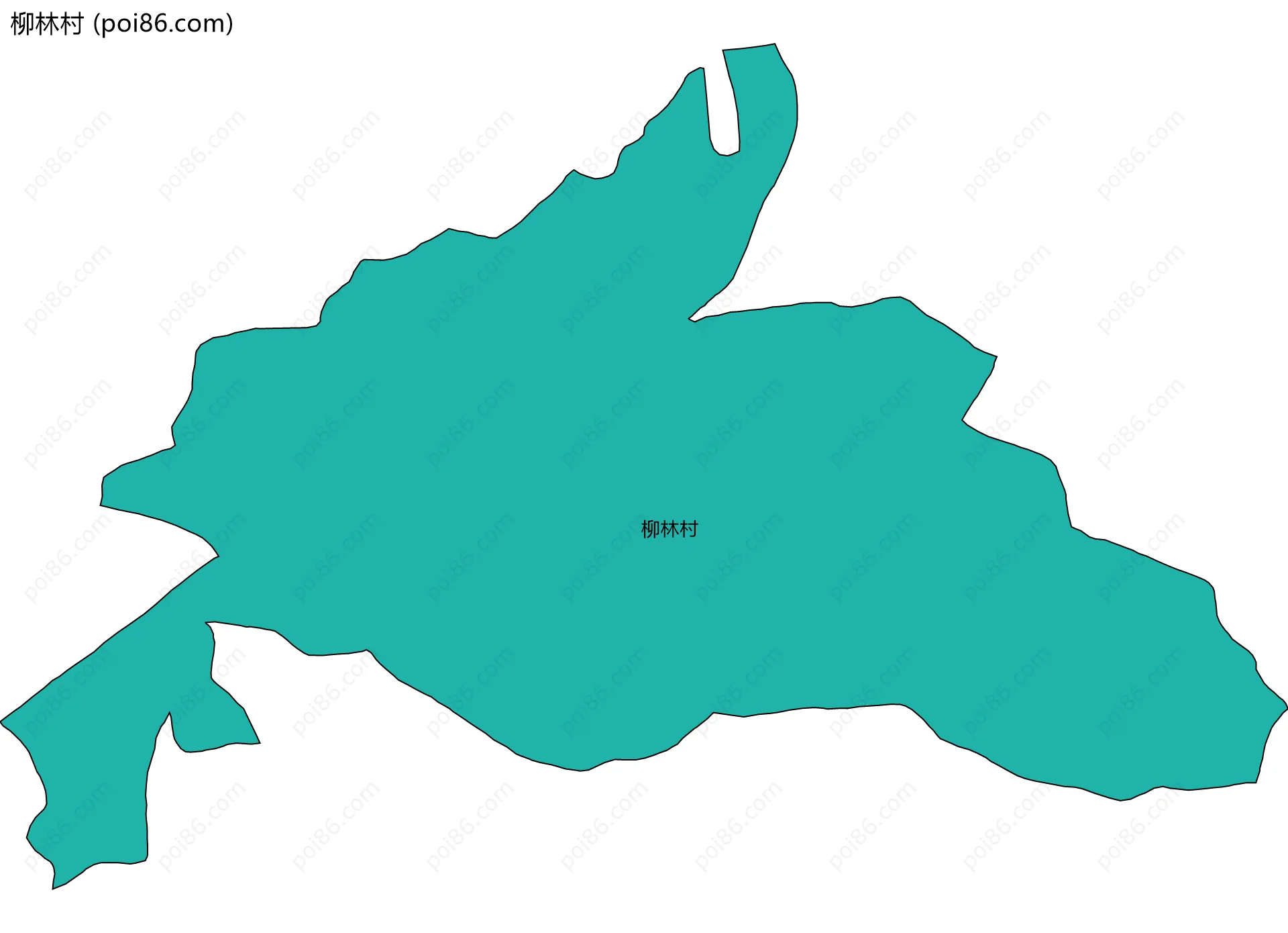 柳林村边界地图