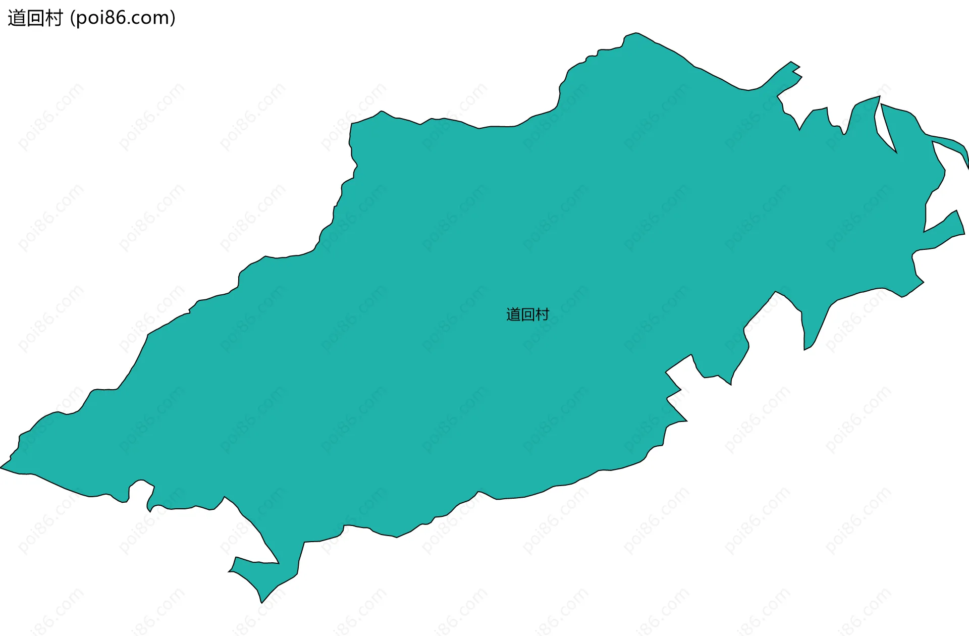 道回村边界地图