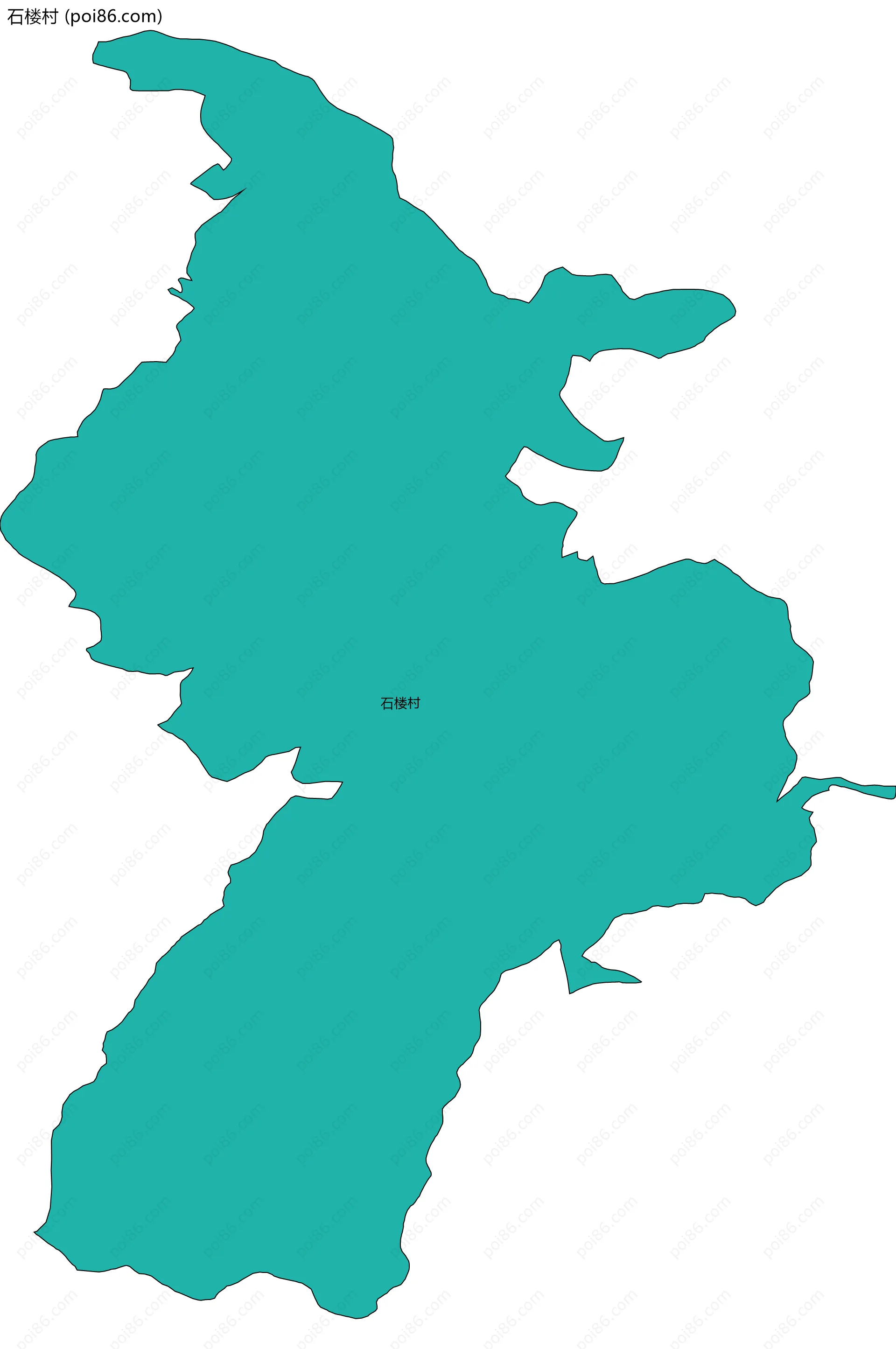 石楼村边界地图