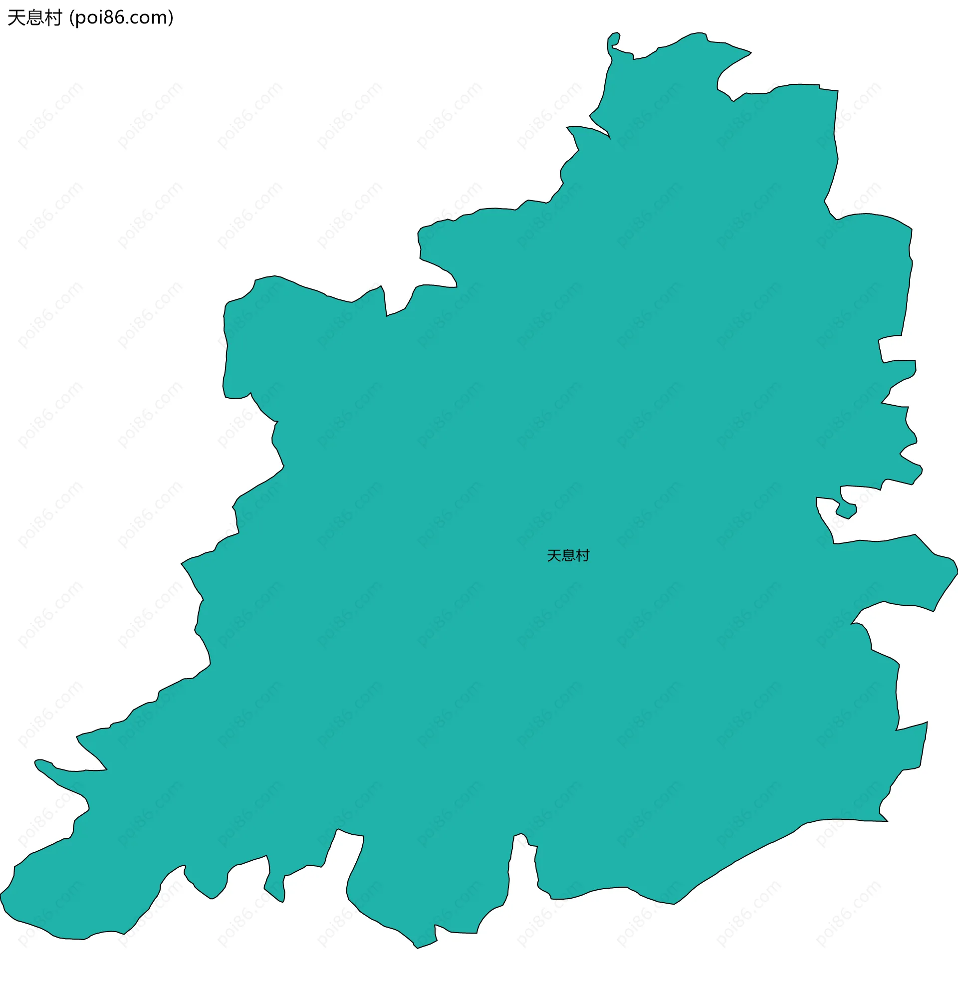 天息村边界地图