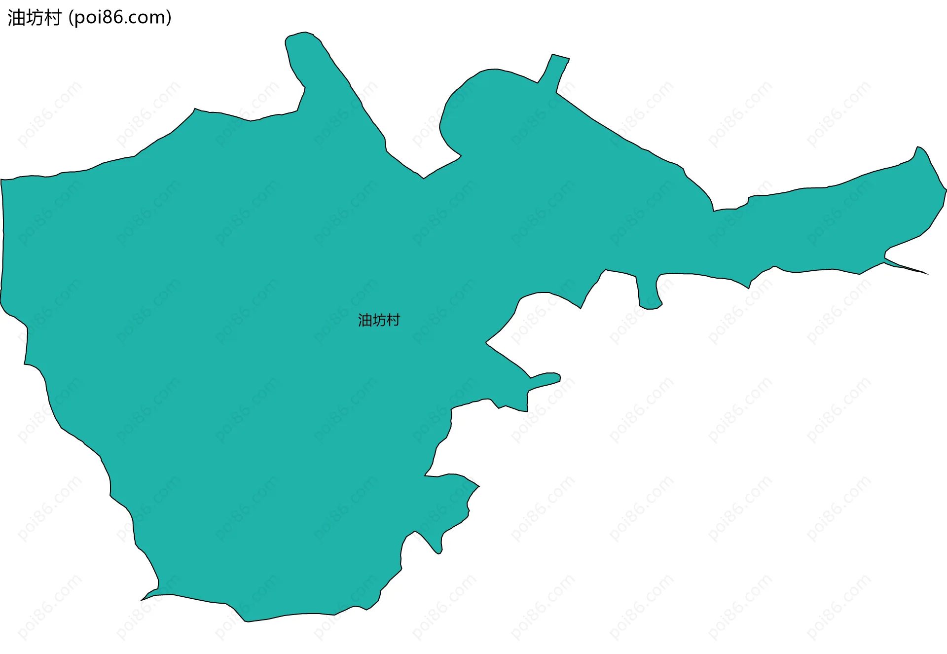 油坊村边界地图