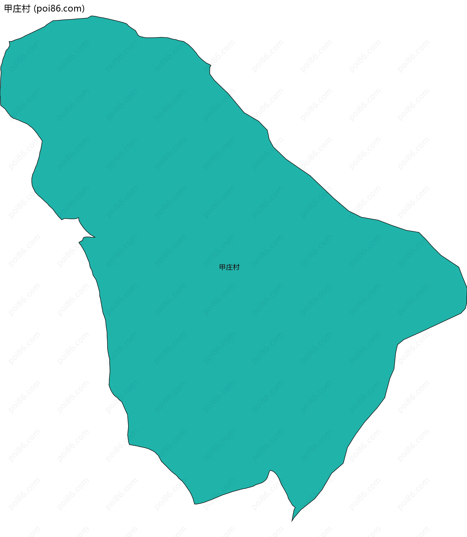甲庄村边界地图