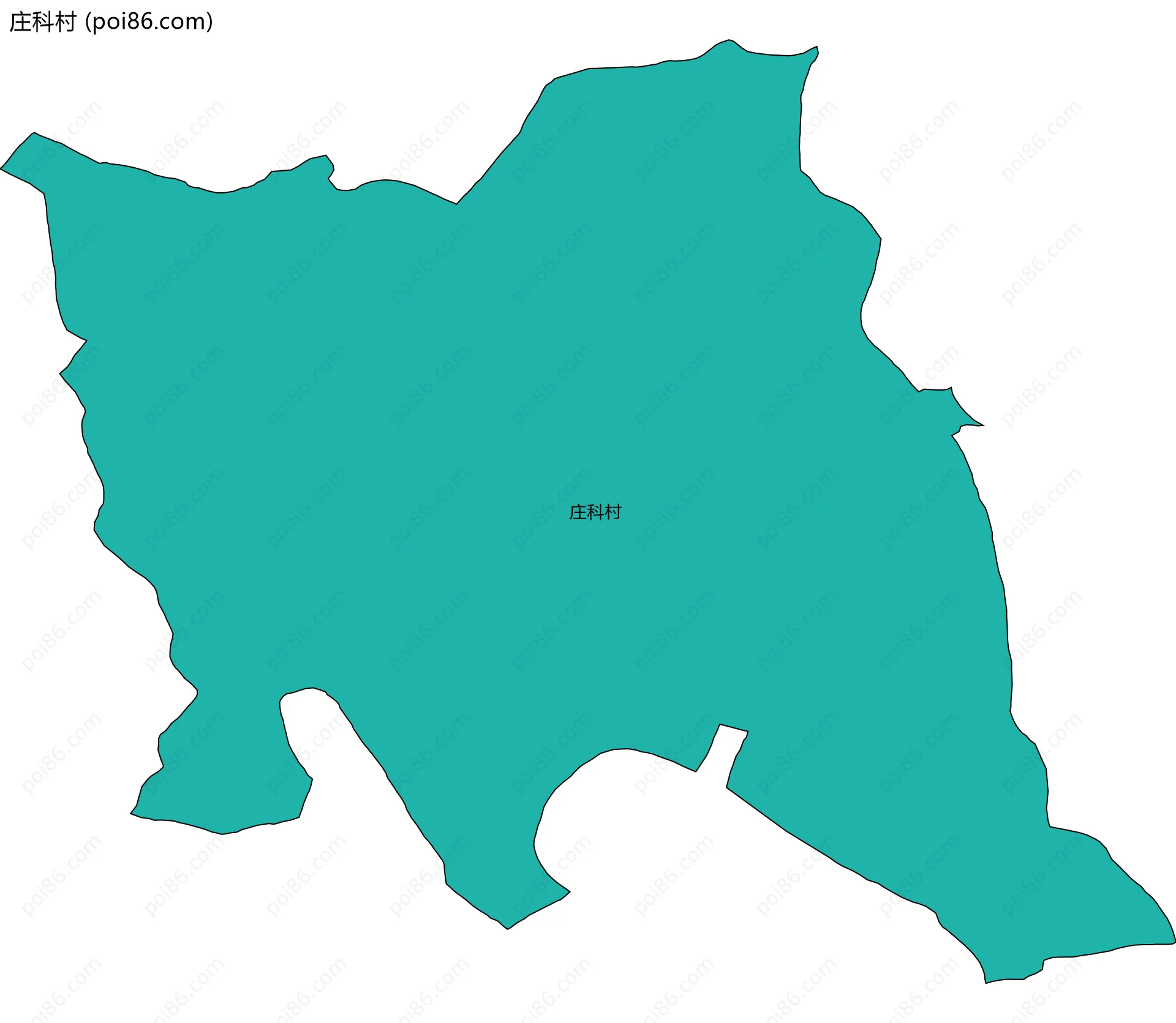 庄科村边界地图