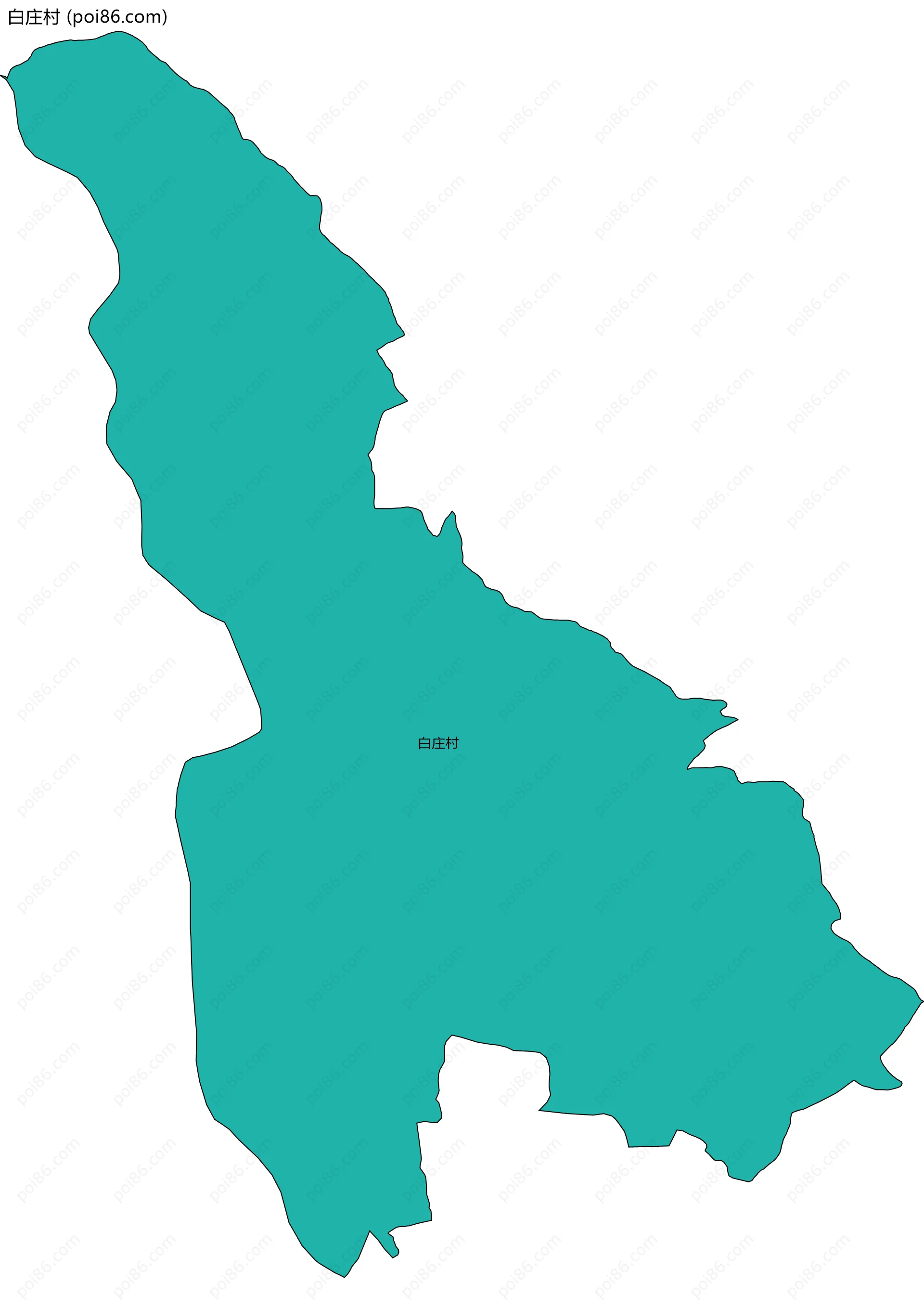 白庄村边界地图