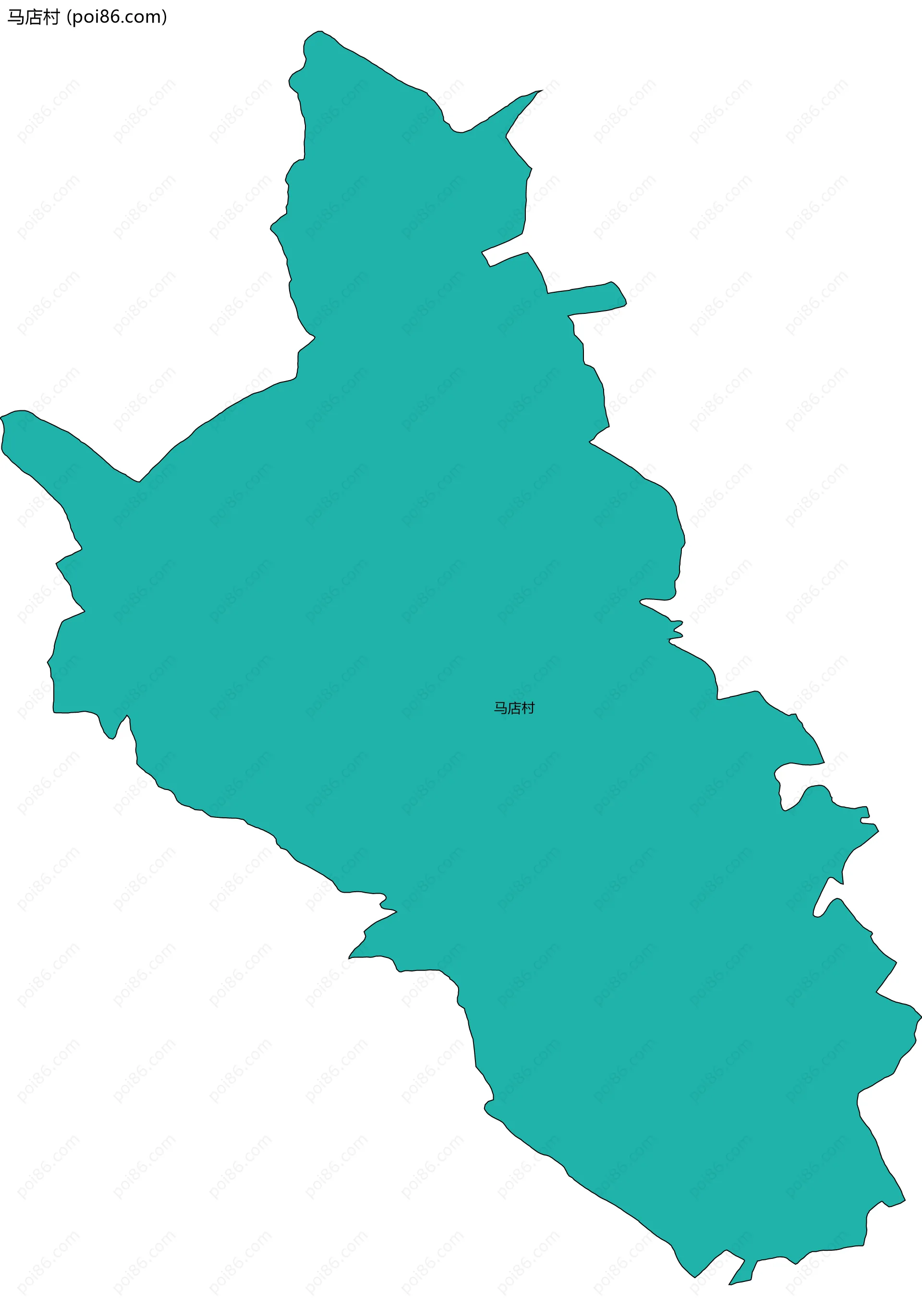 马店村边界地图