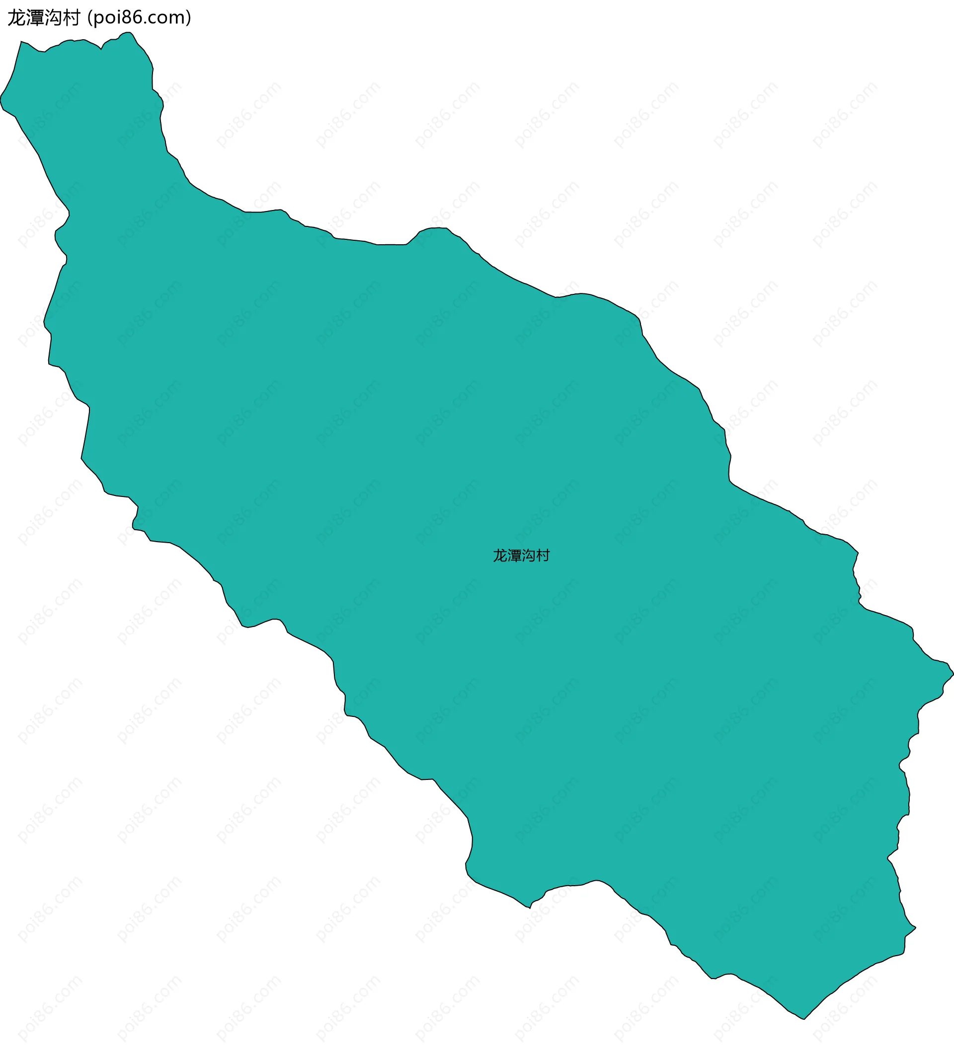 龙潭沟村边界地图