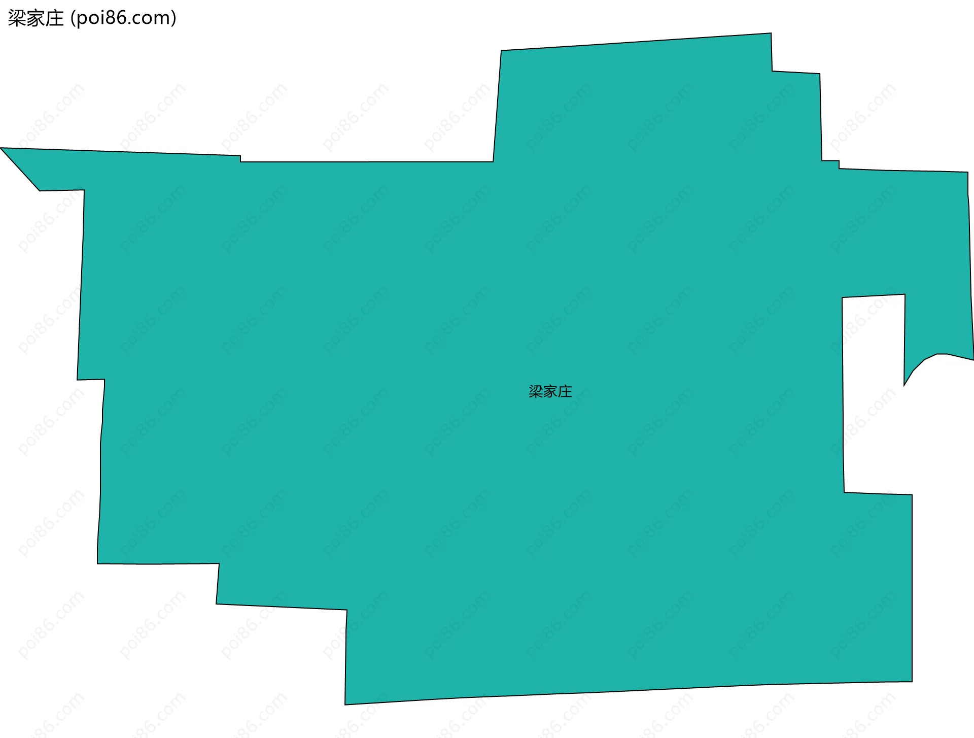 梁家庄边界地图