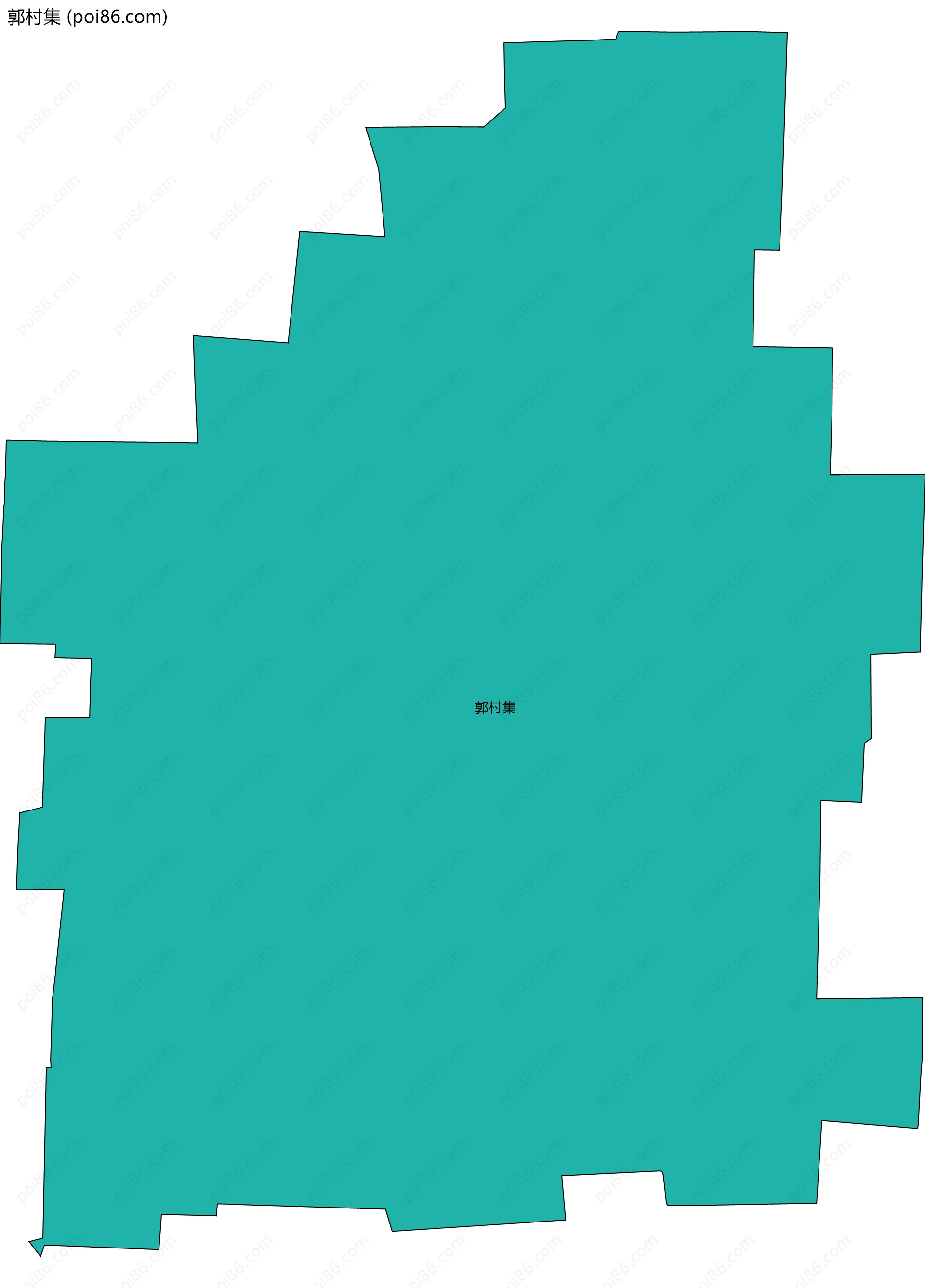 郭村集边界地图