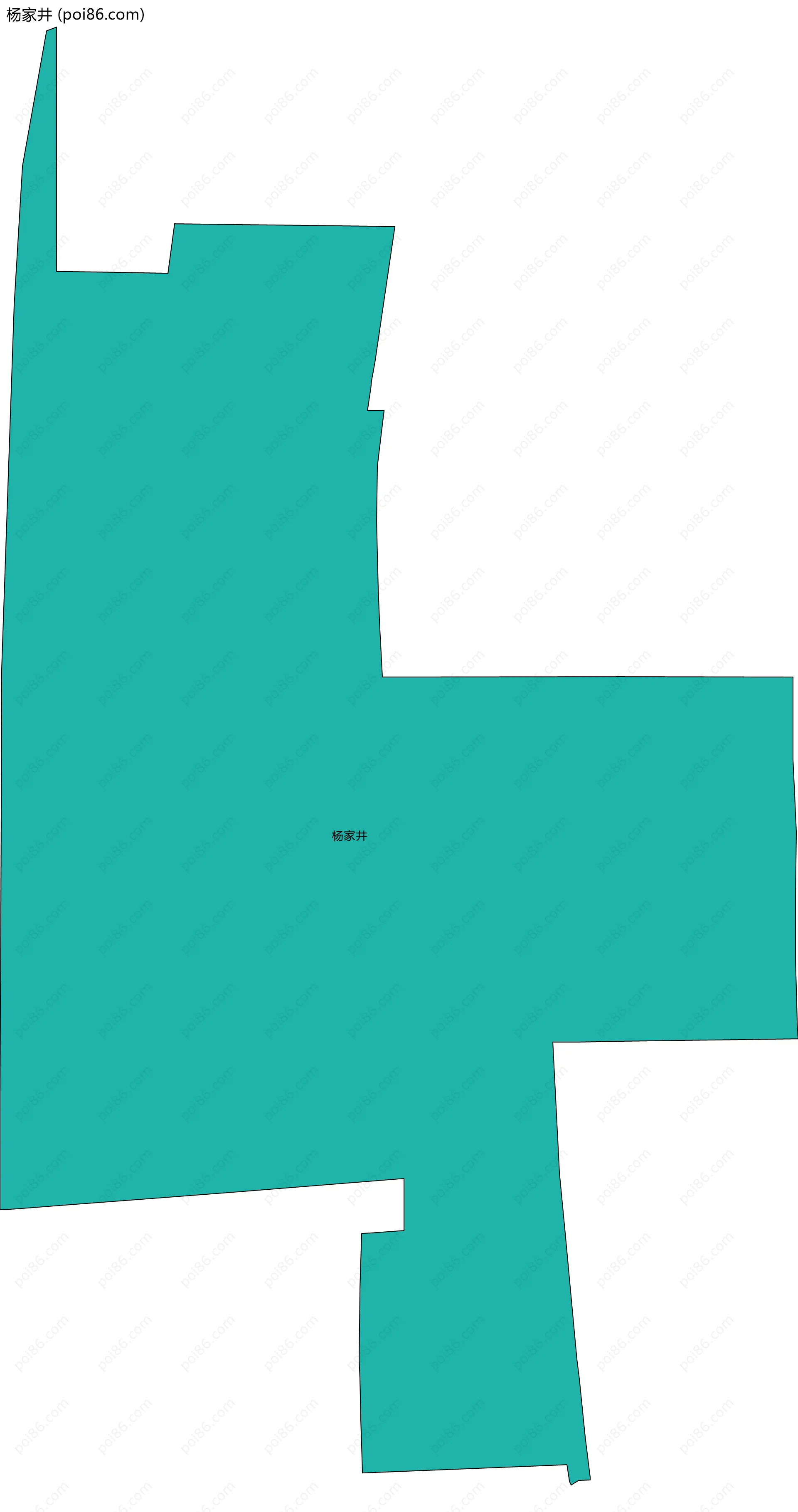 杨家井边界地图