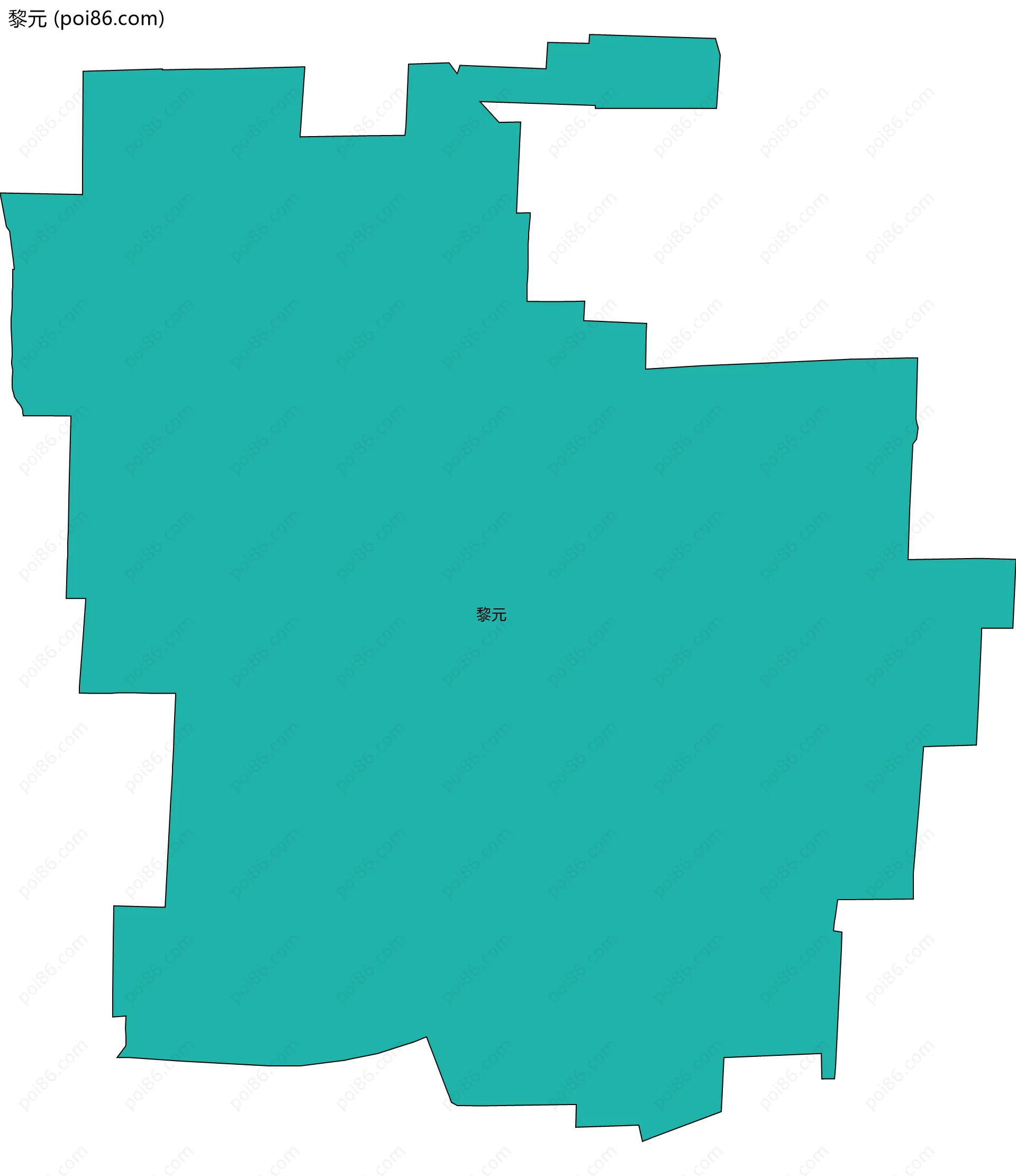 黎元边界地图