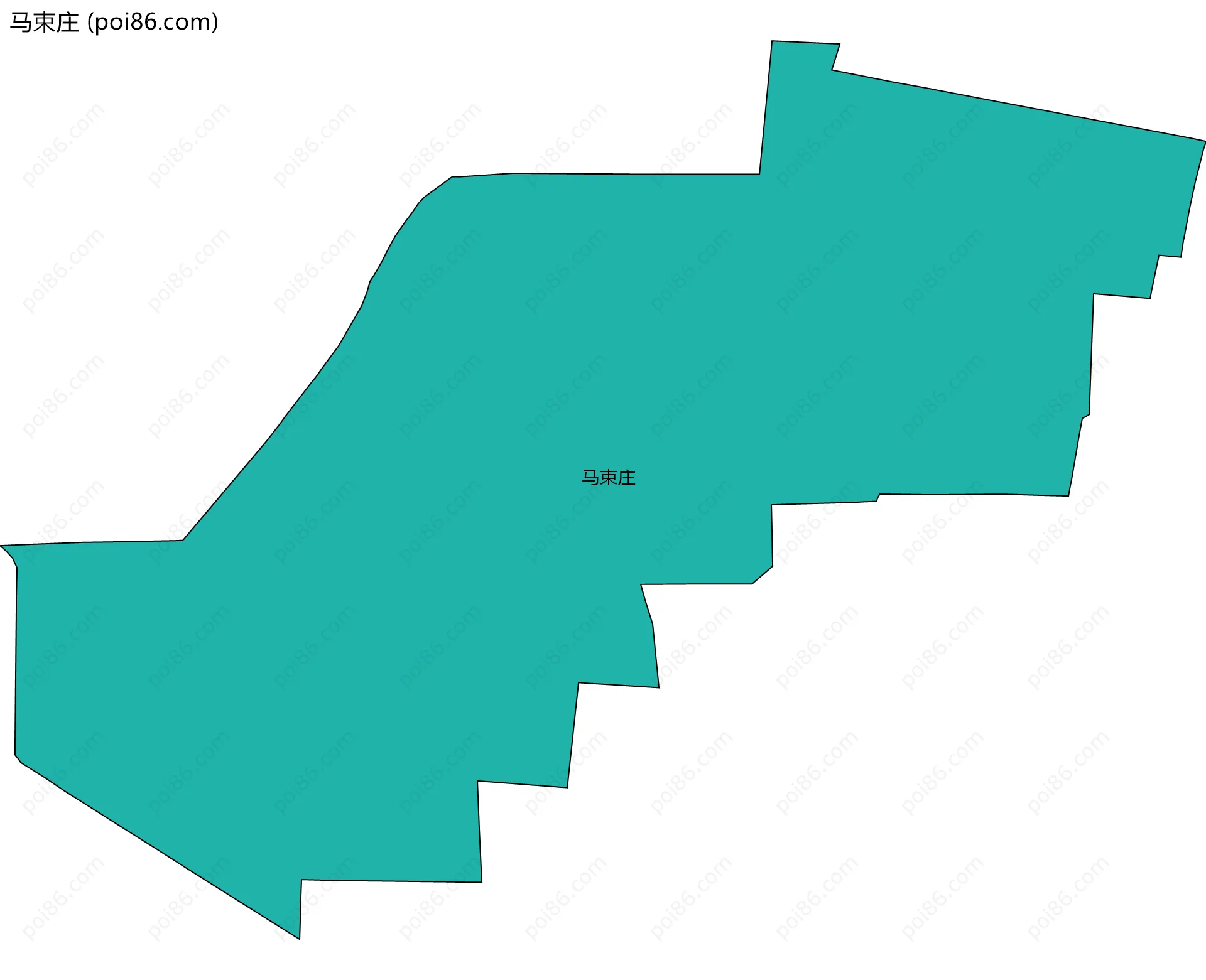 马束庄边界地图