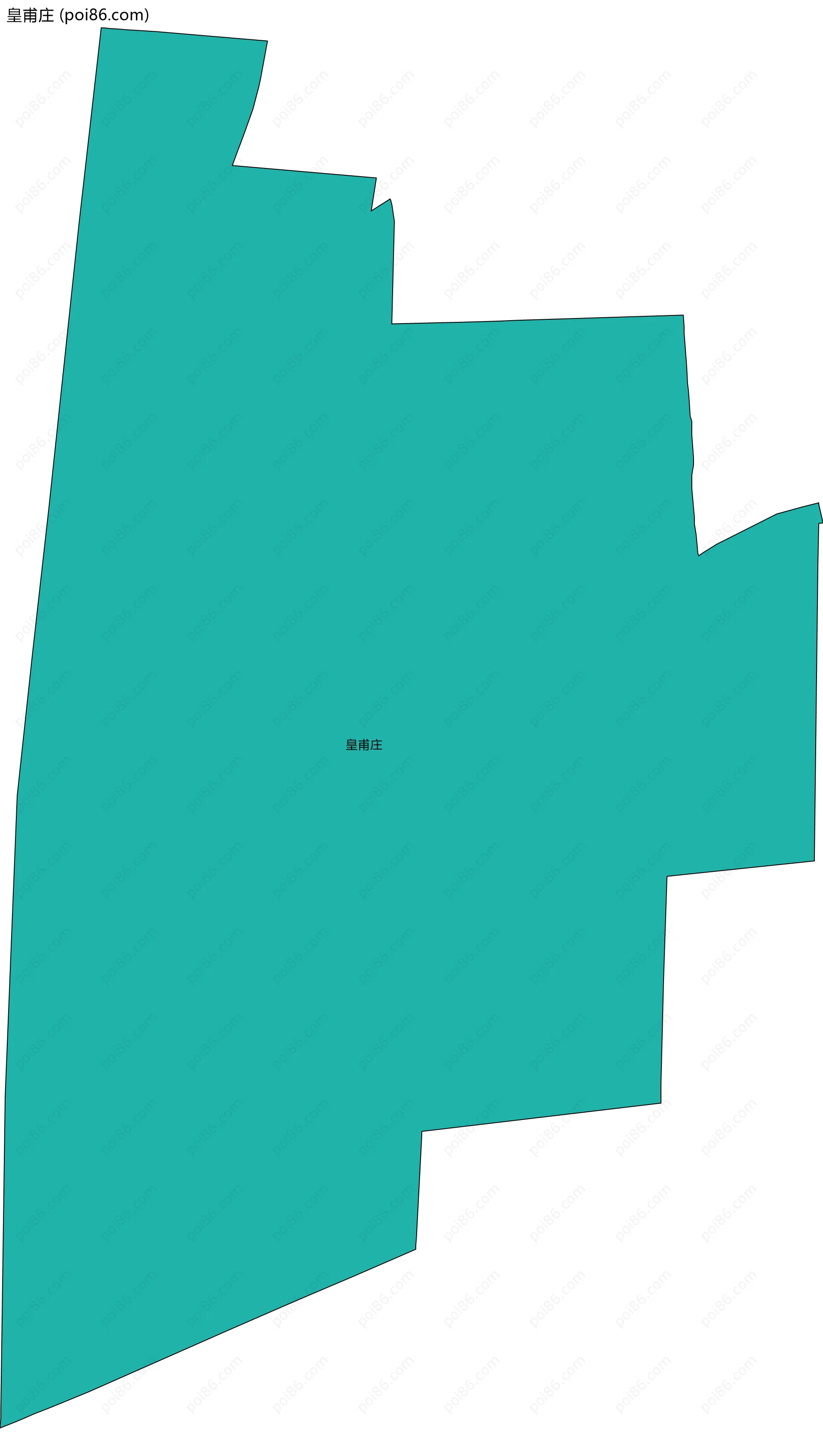 皇甫庄边界地图