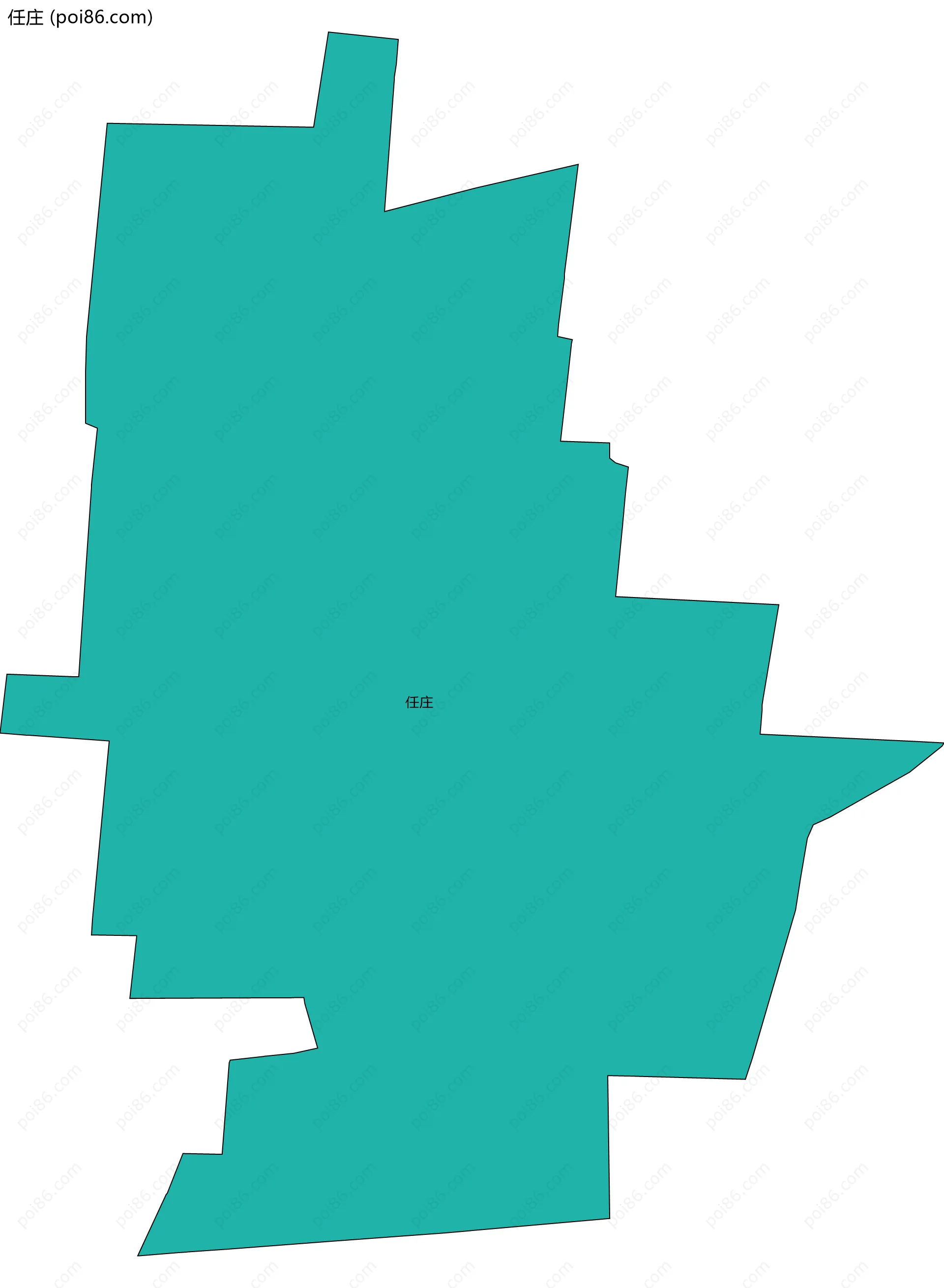 任庄边界地图
