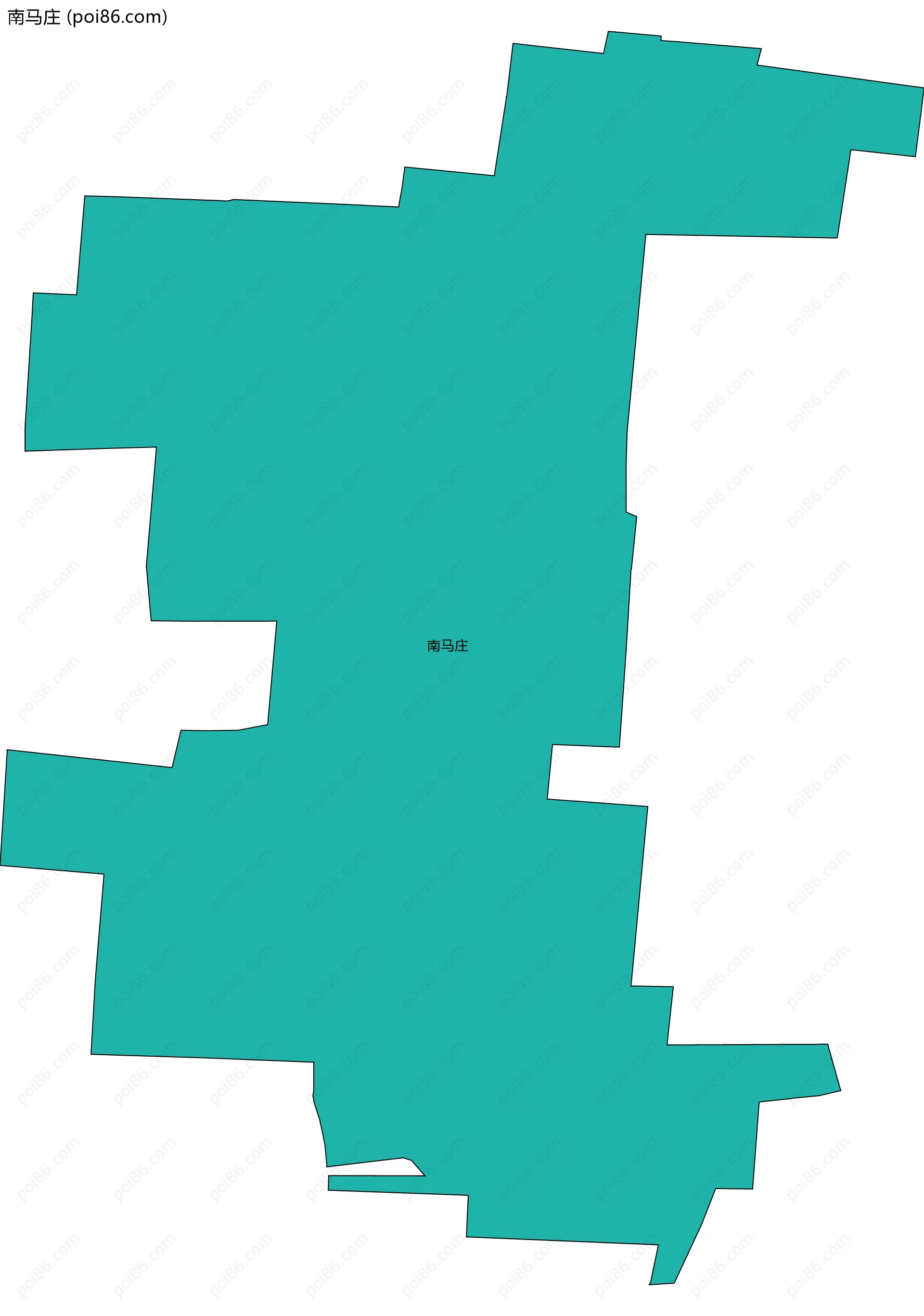 南马庄边界地图