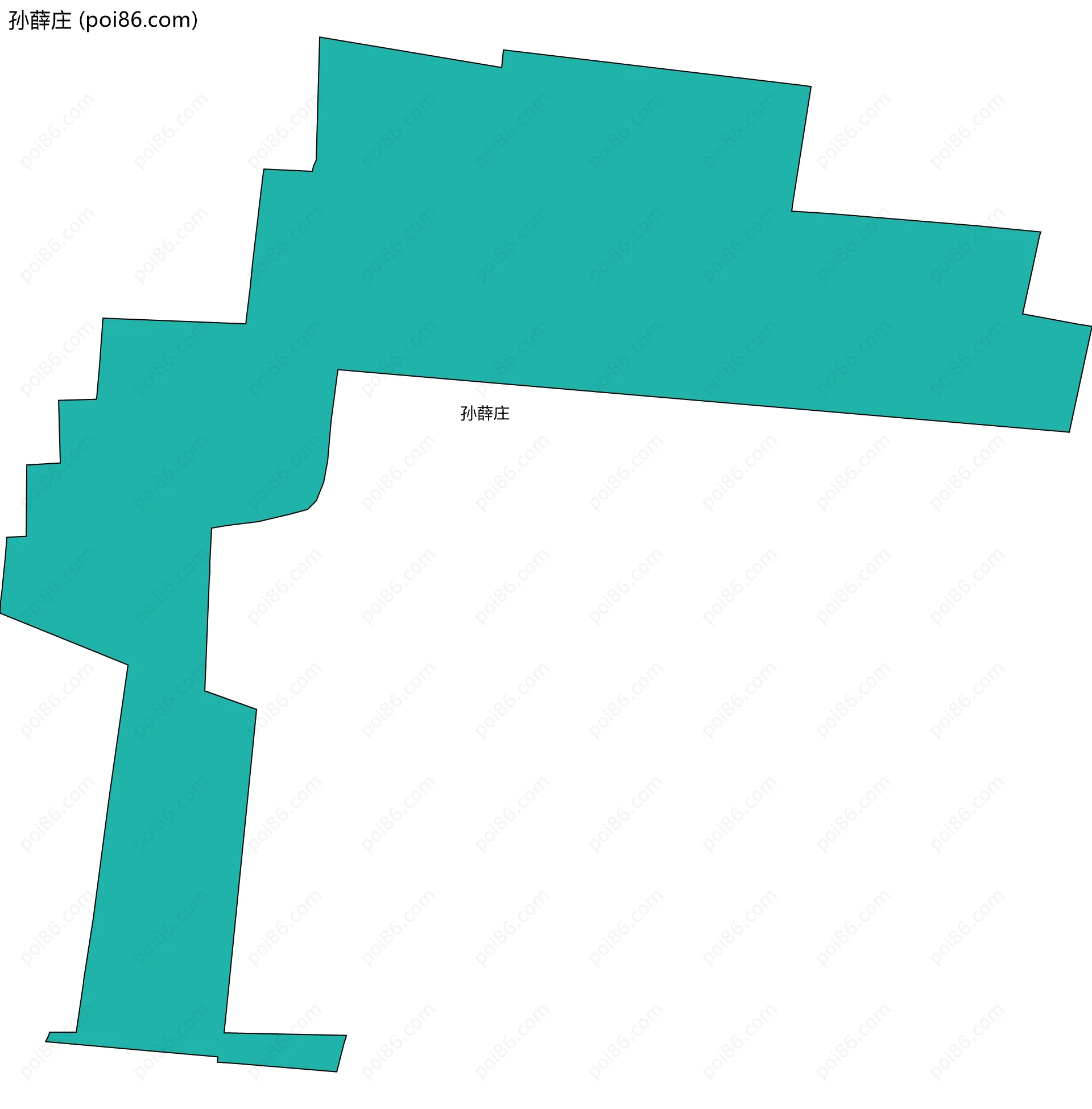 孙薛庄边界地图