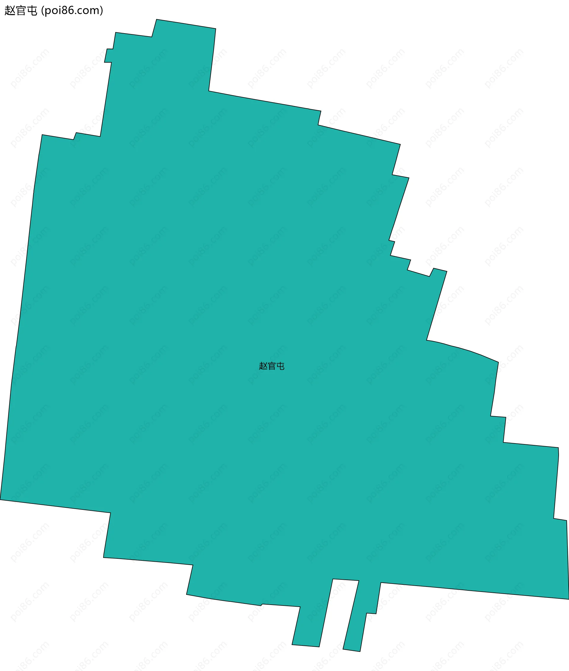 赵官屯边界地图