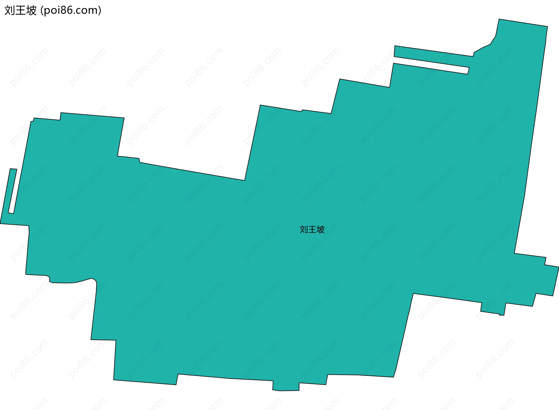 刘王坡边界地图
