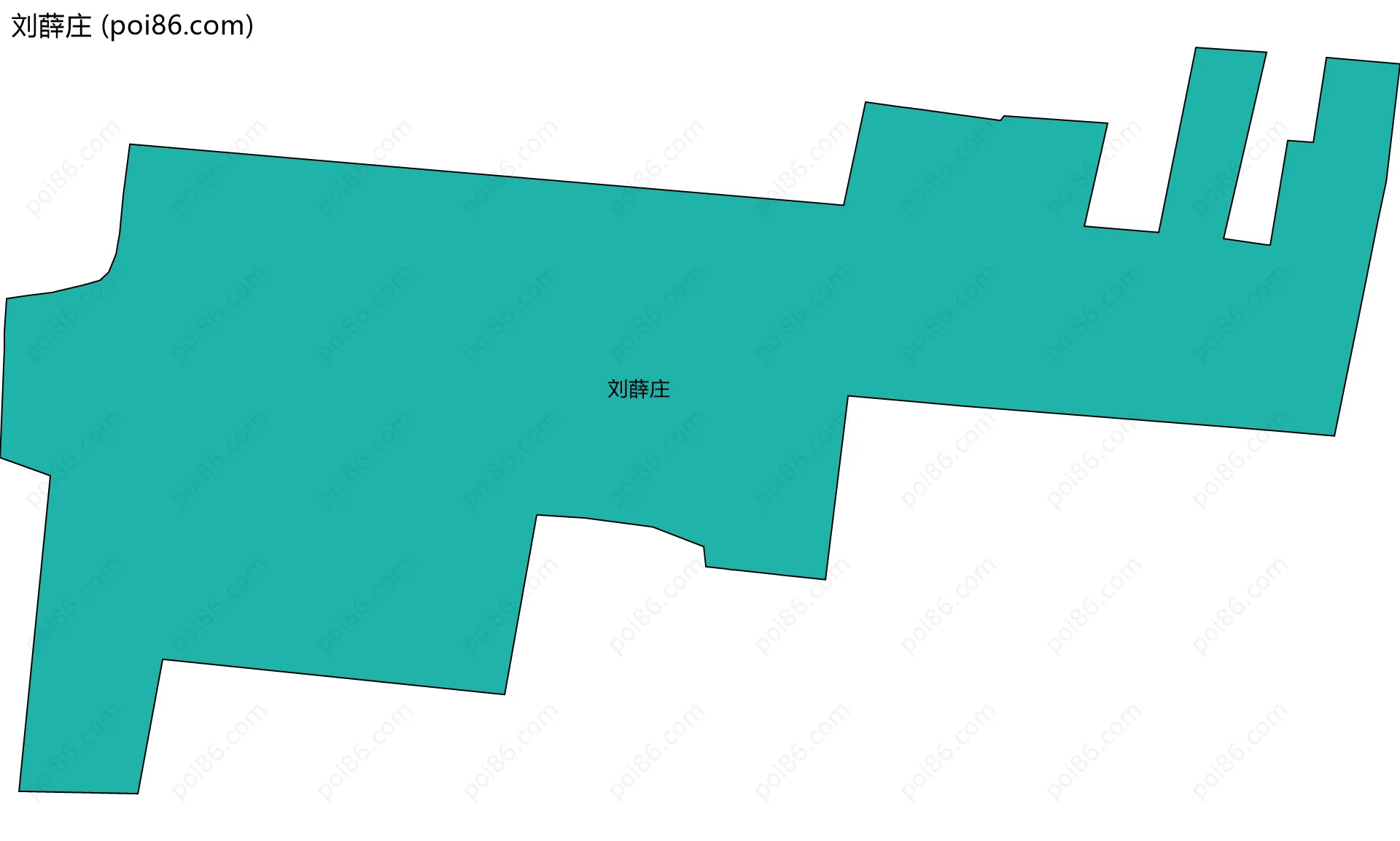 刘薛庄边界地图
