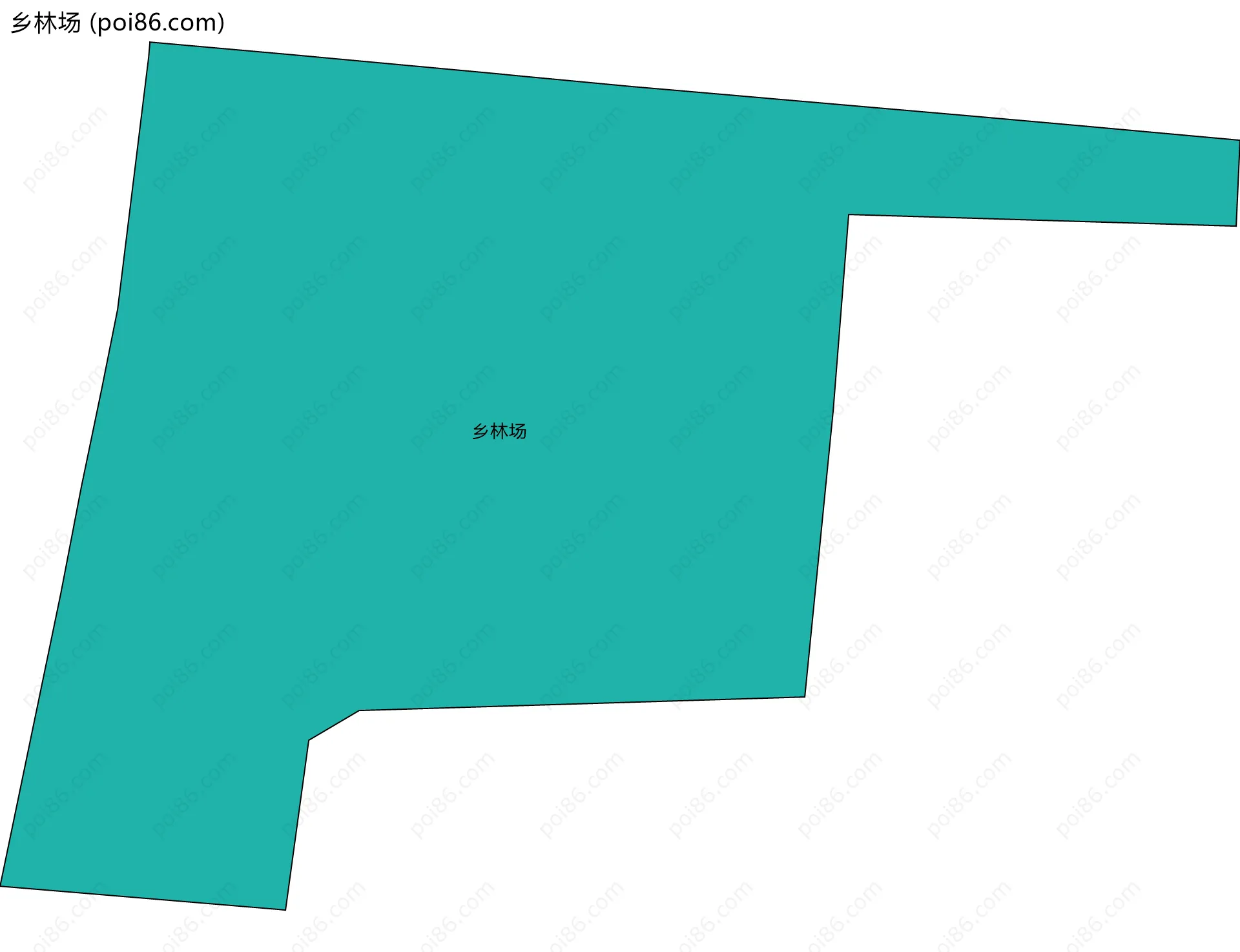 乡林场边界地图