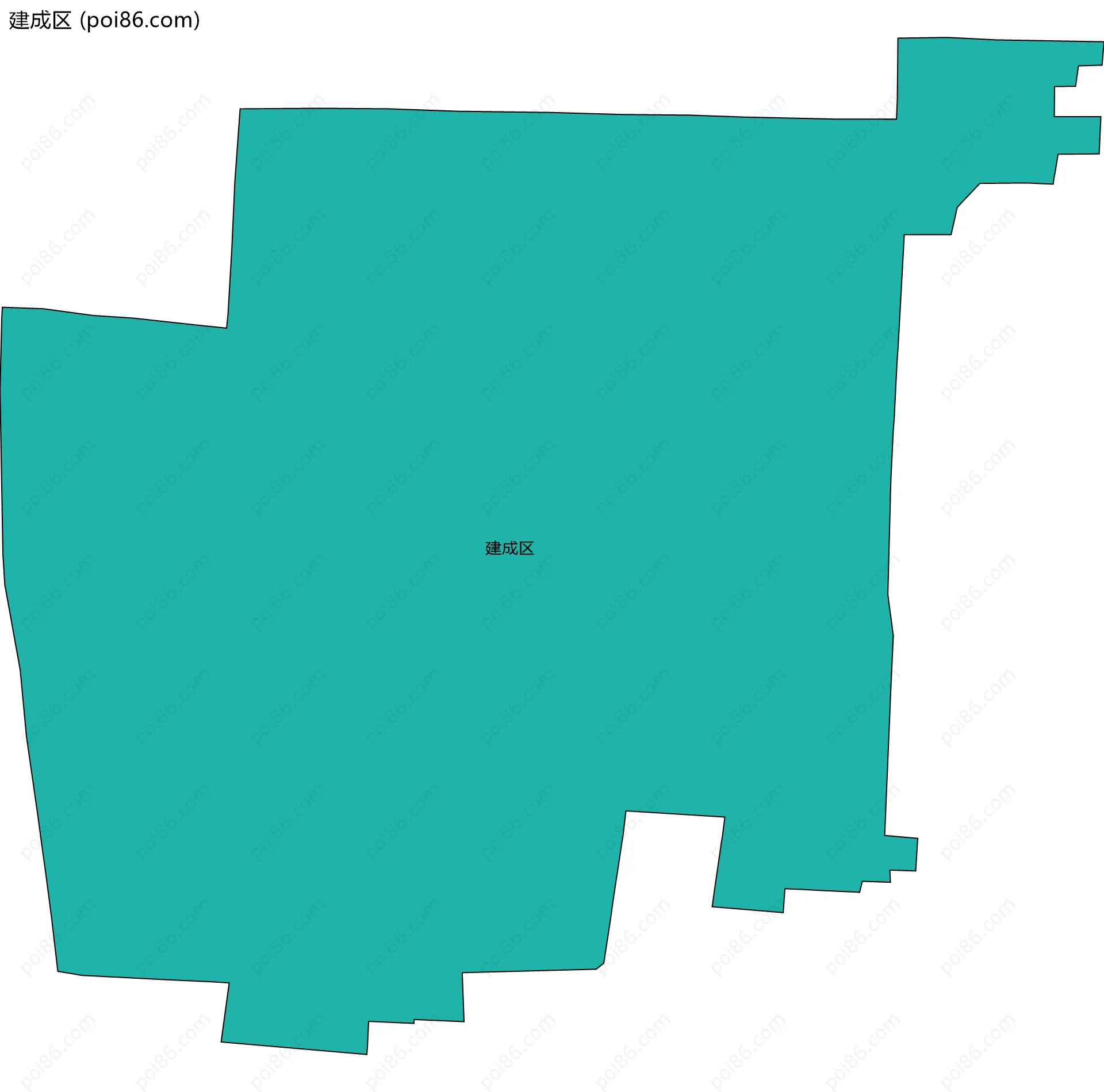 建成区边界地图