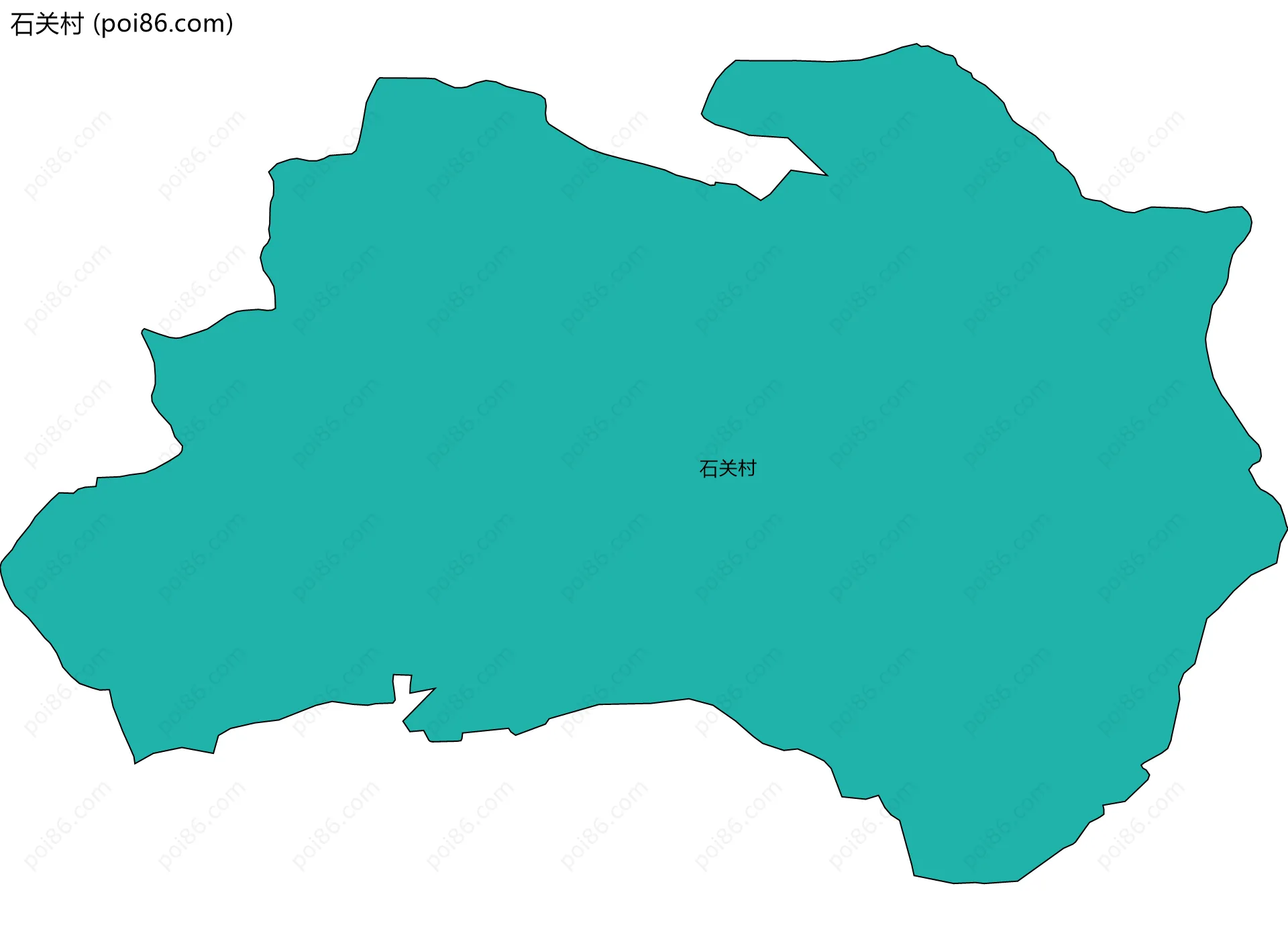 石关村边界地图