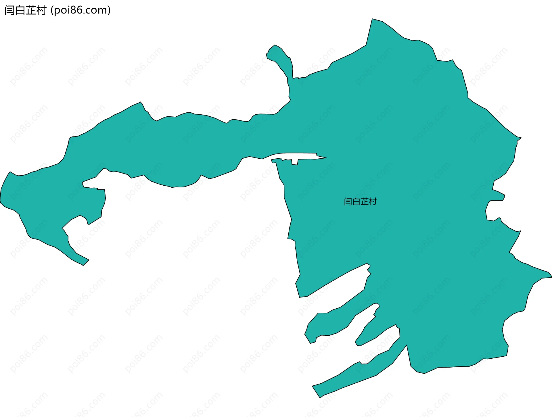 闫白芷村边界地图