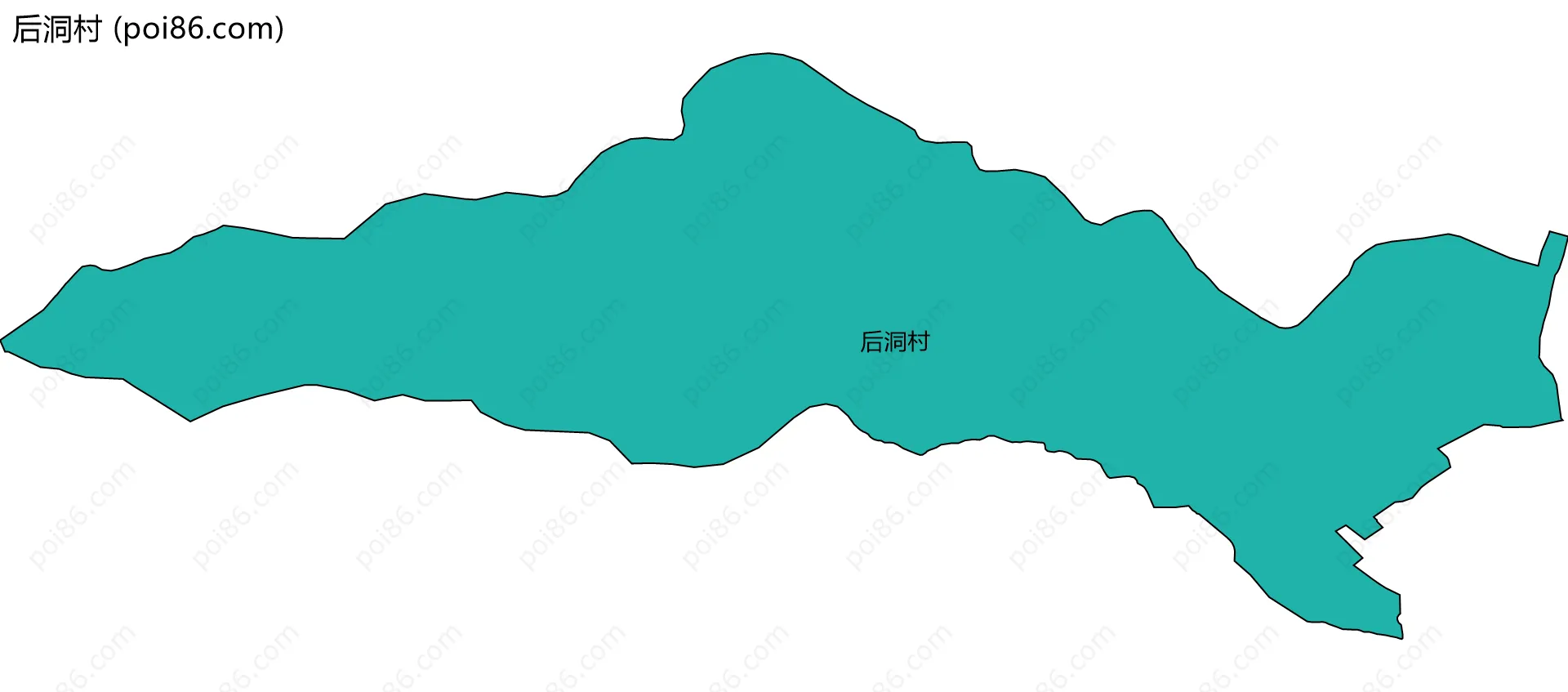 后洞村边界地图