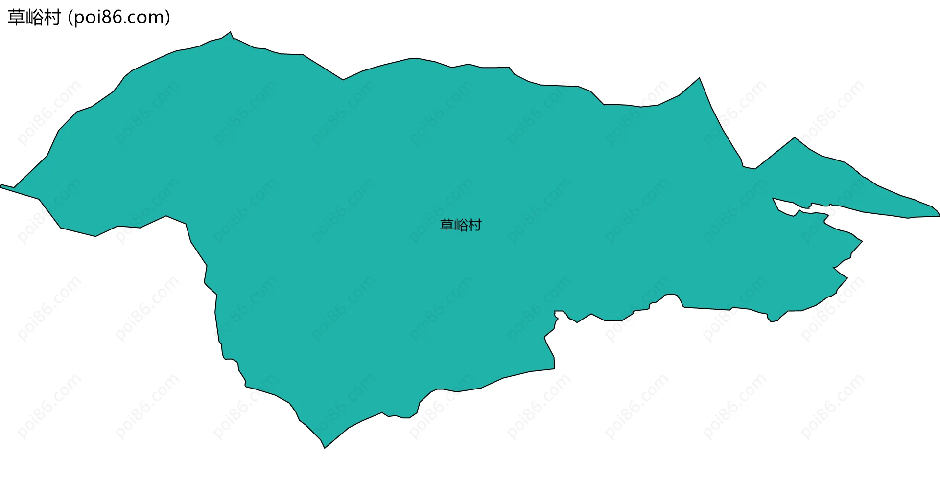 草峪村边界地图