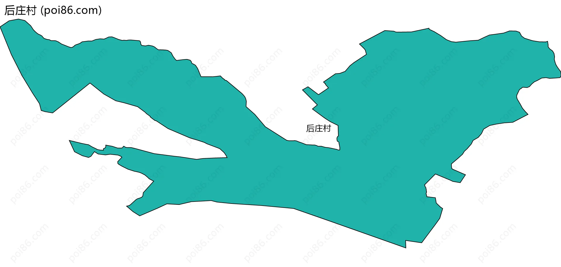 后庄村边界地图