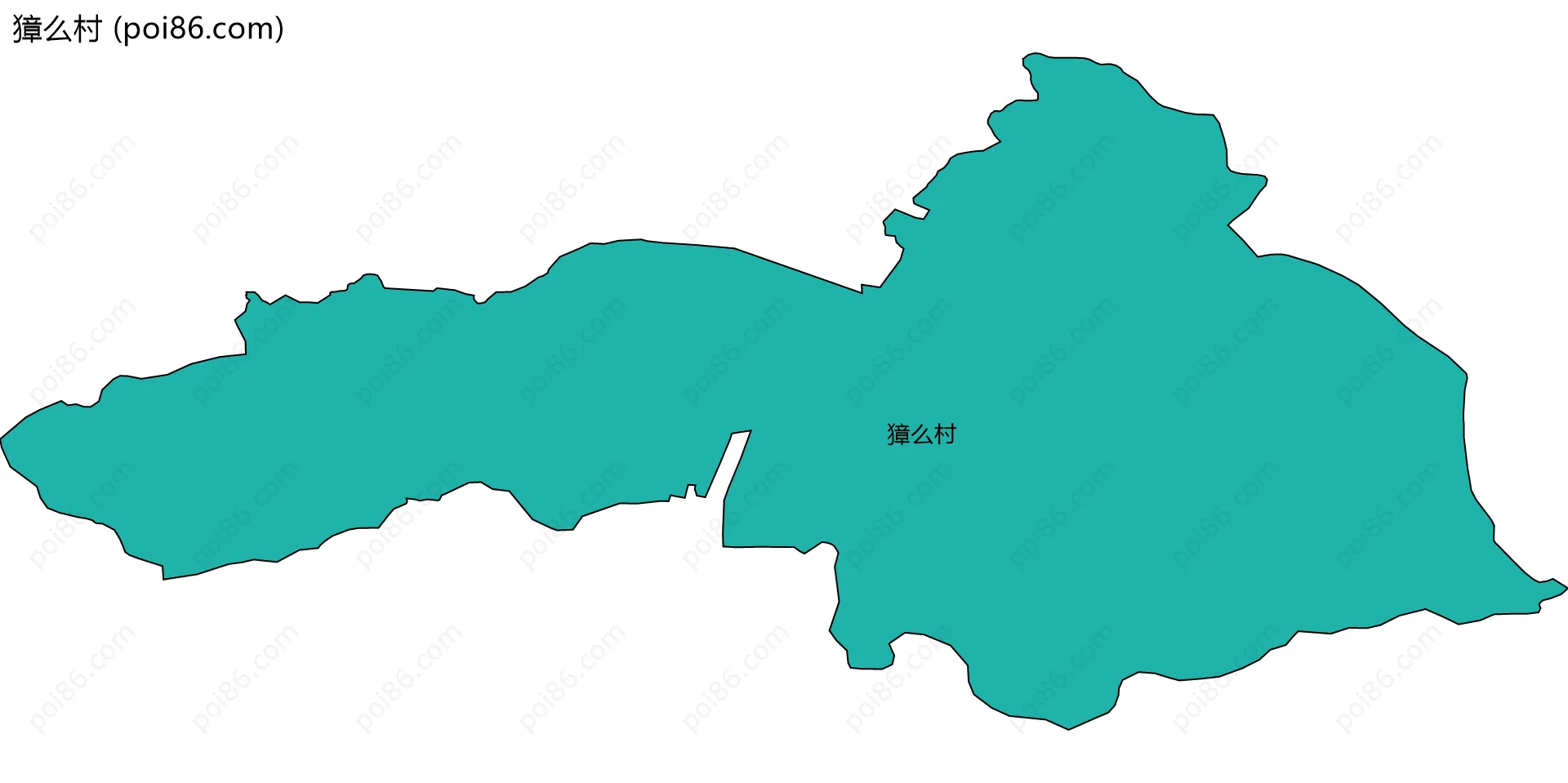 獐么村边界地图