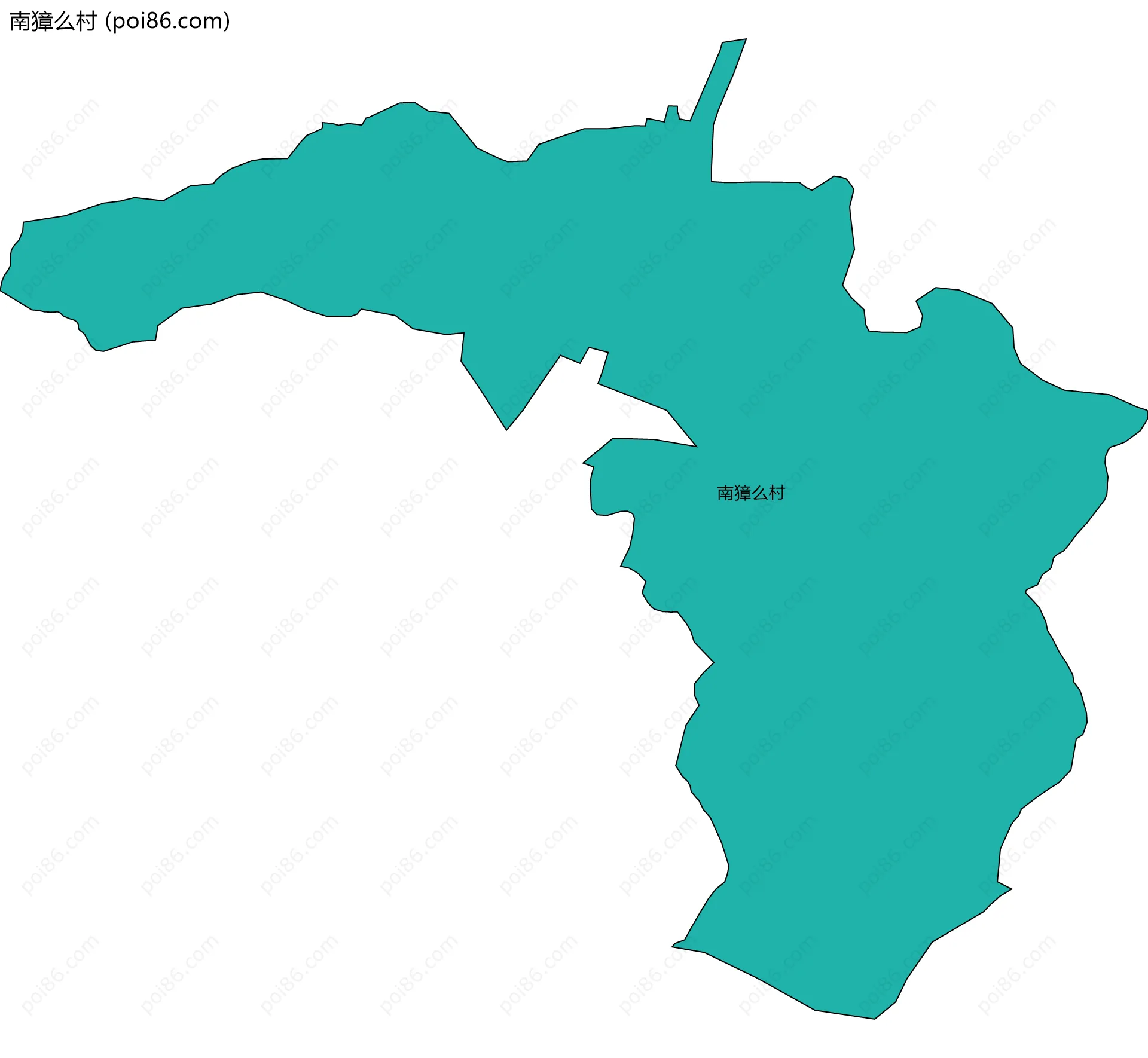 南獐么村边界地图