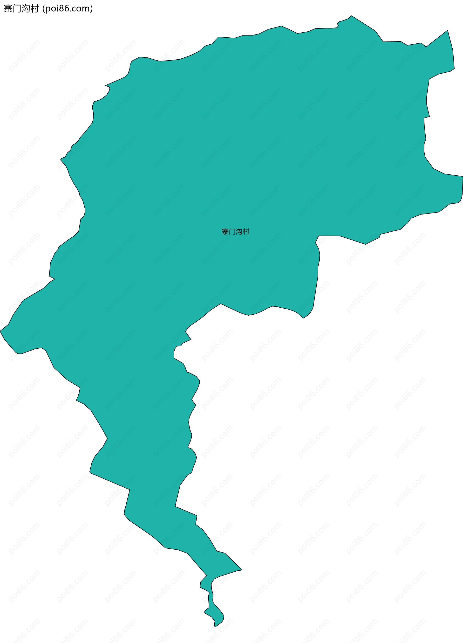 寨门沟村边界地图