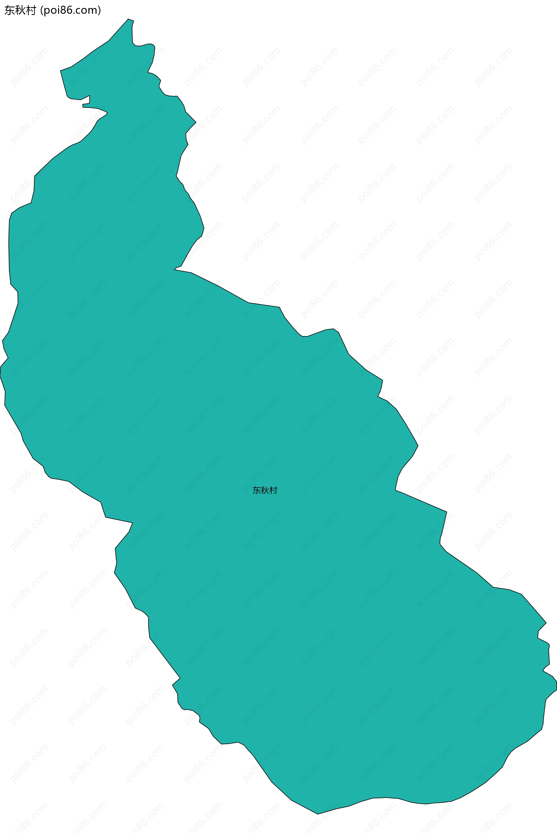 东秋村边界地图