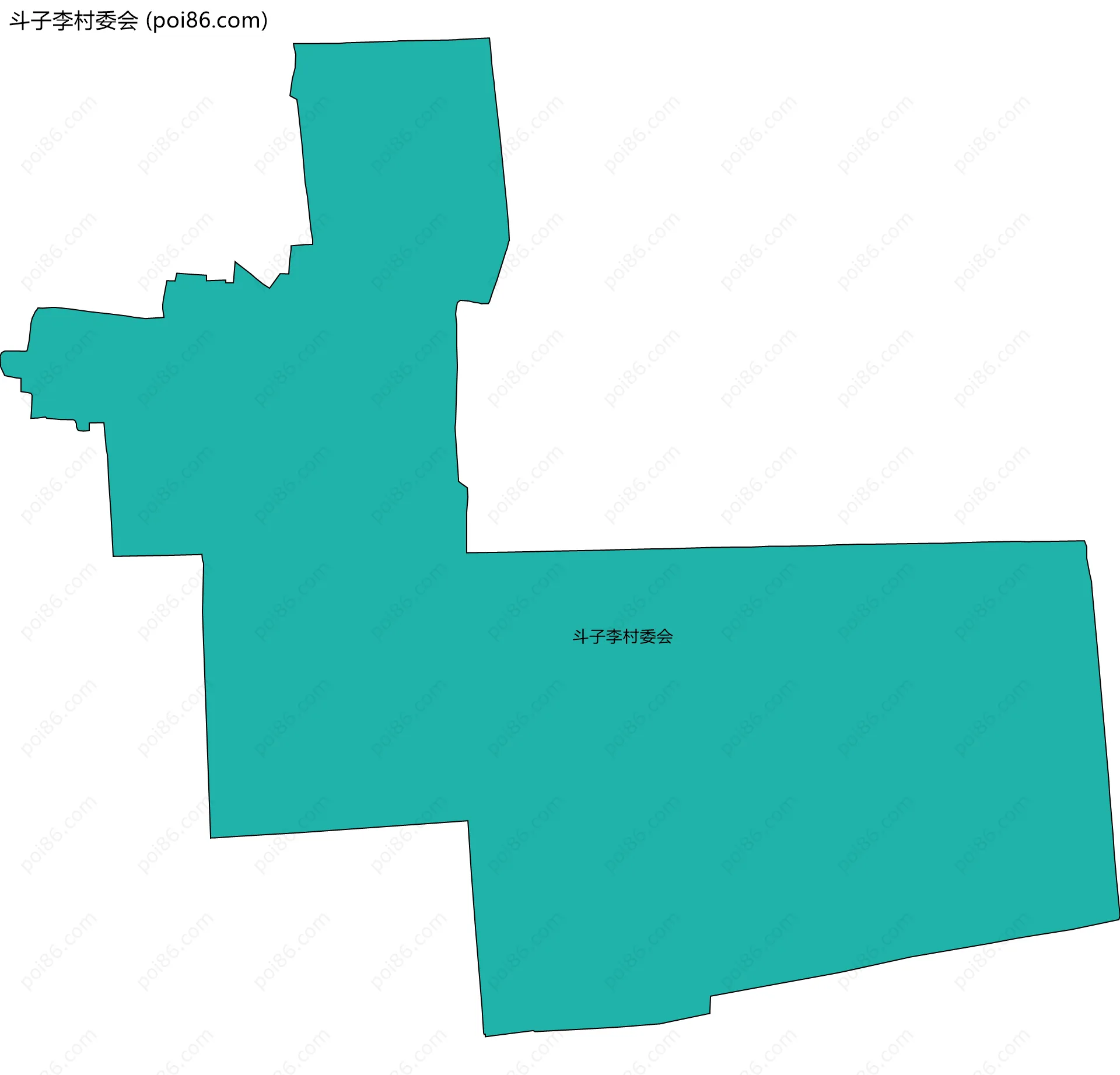 斗子李村委会边界地图