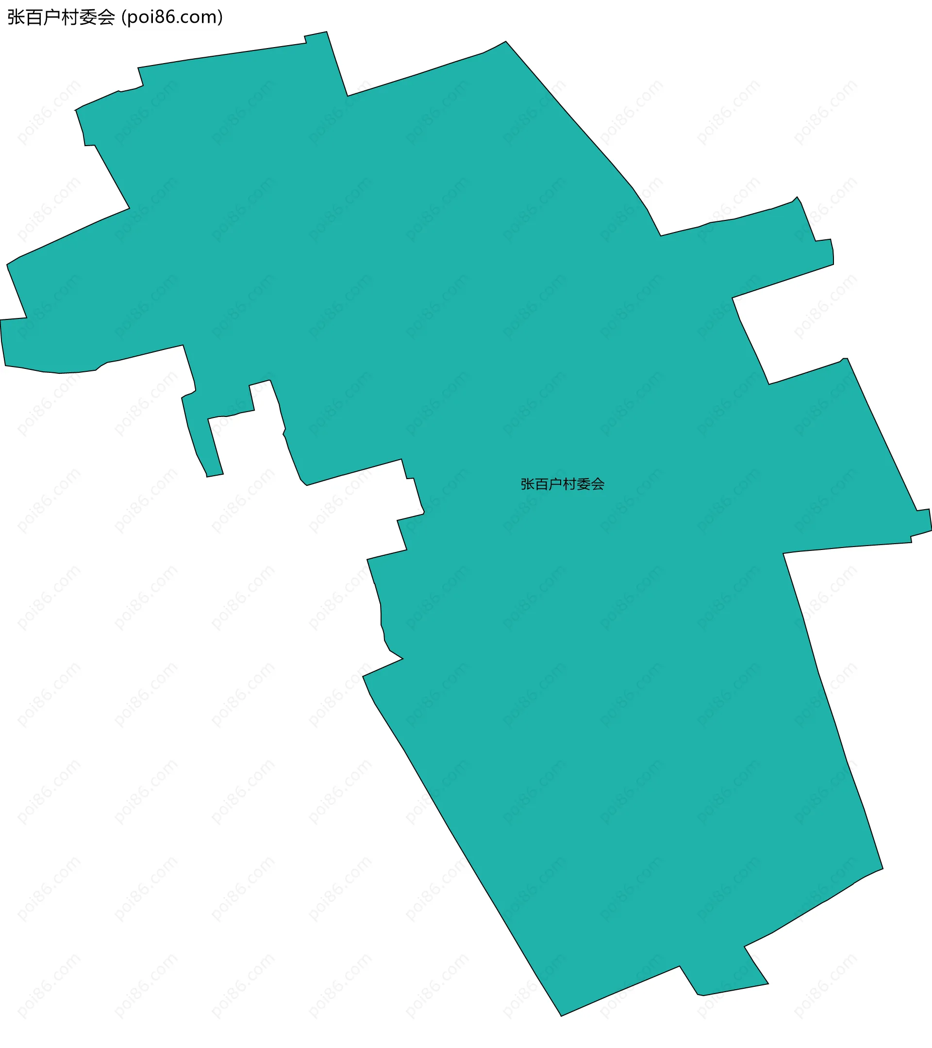 张百户村委会边界地图