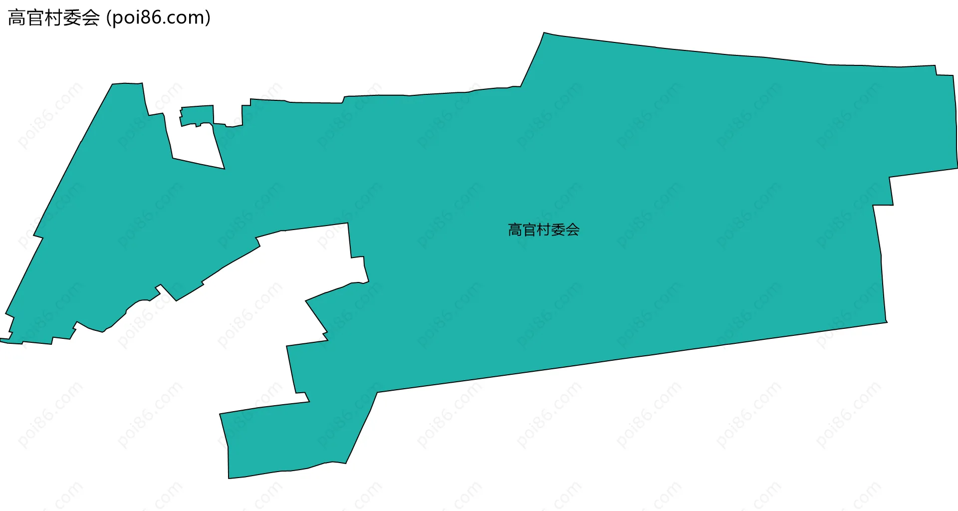 高官村委会边界地图