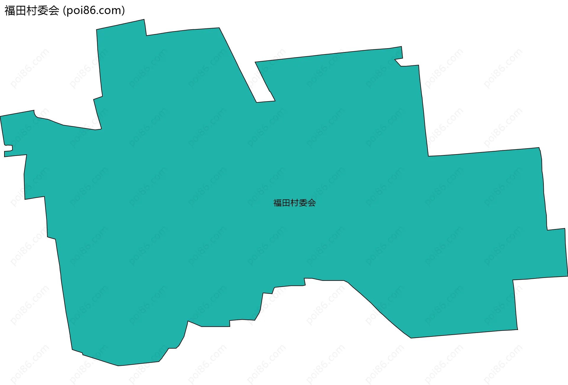 福田村委会边界地图