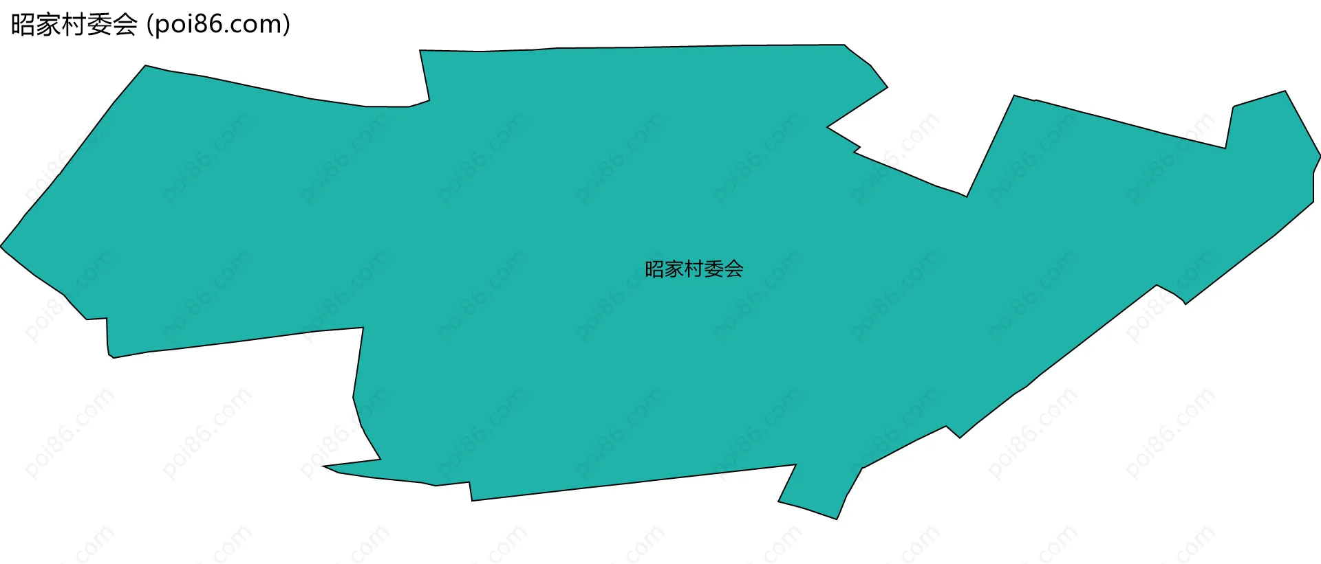 昭家村委会边界地图