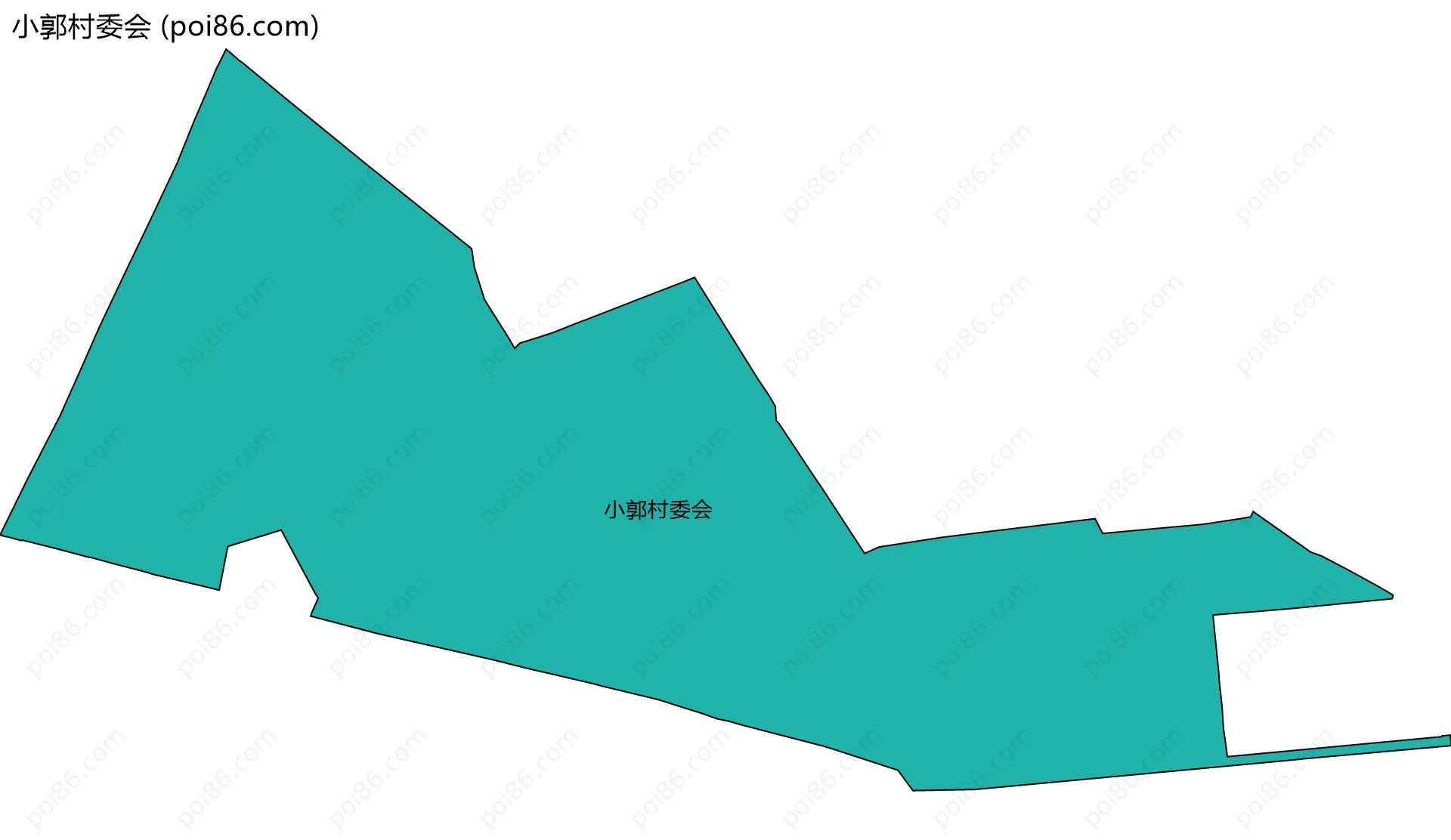 小郭村委会边界地图