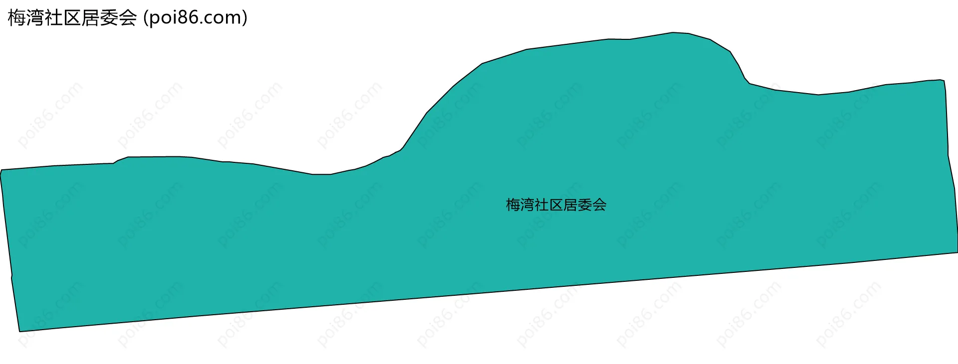 梅湾社区居委会边界地图