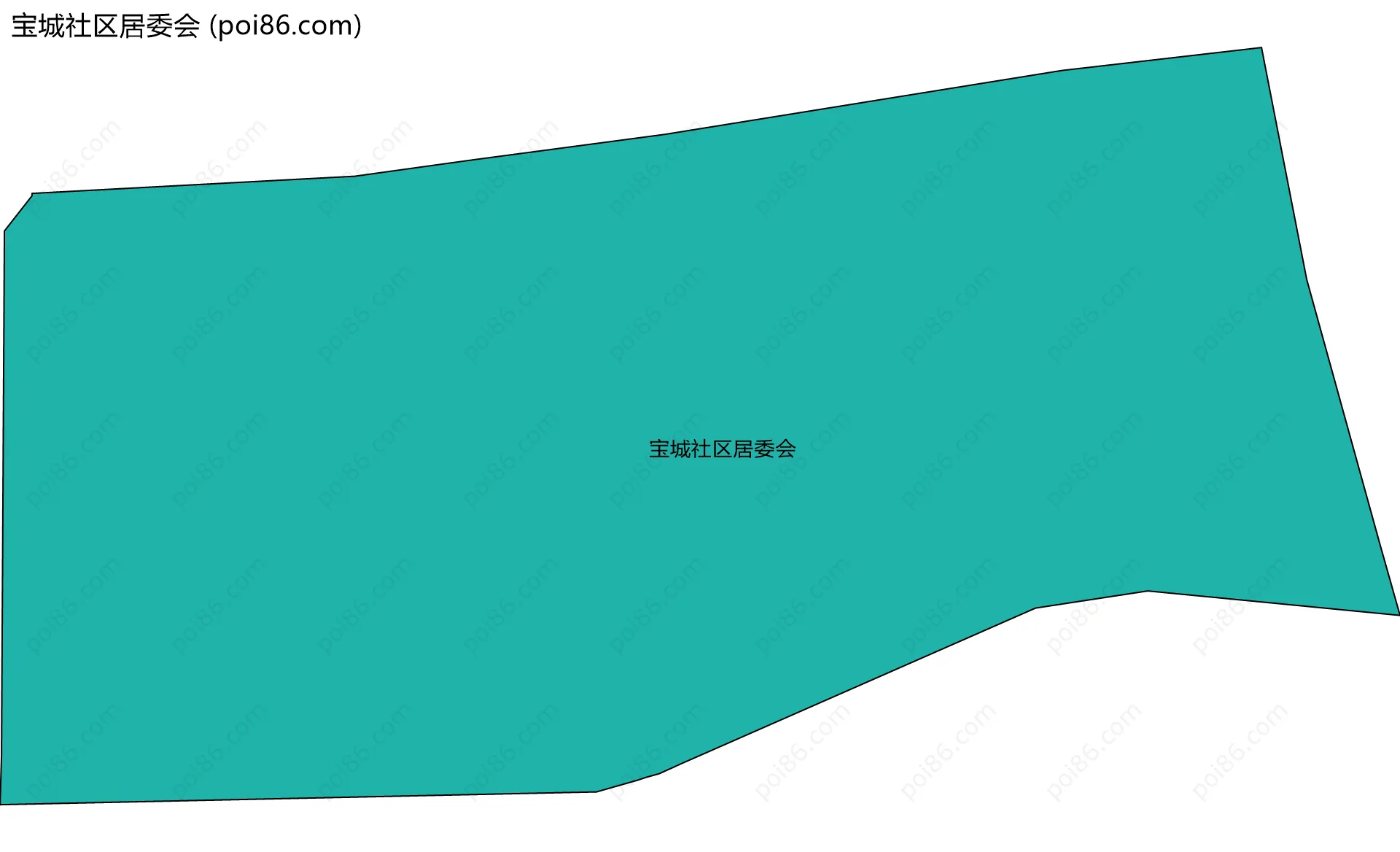 宝城社区居委会边界地图