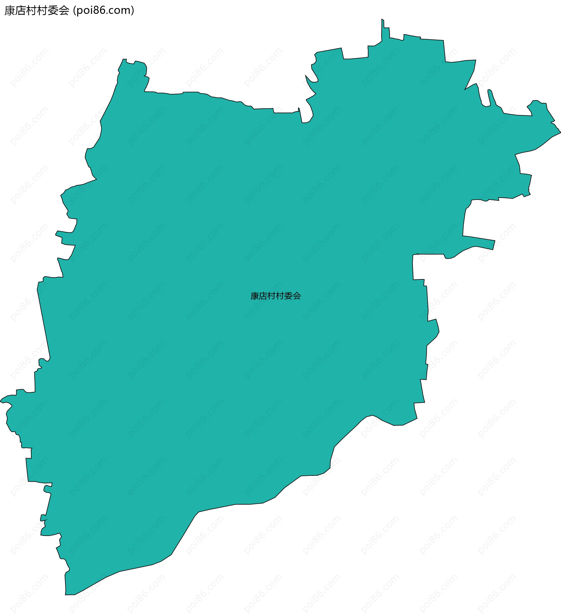 康店村村委会边界地图